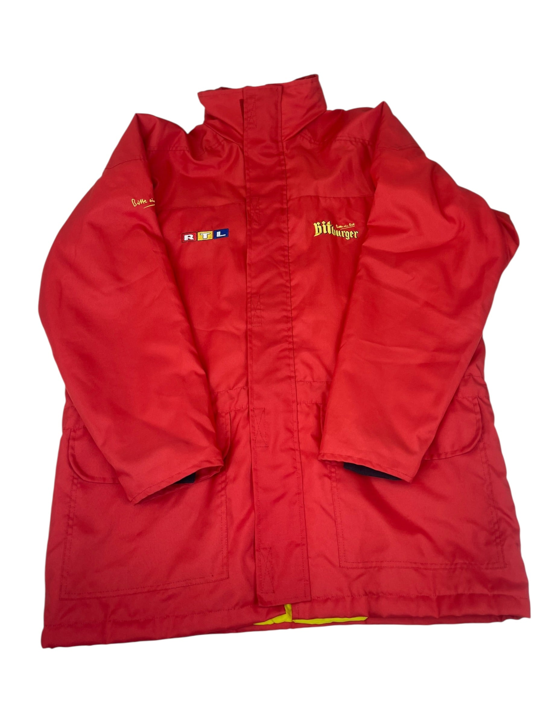 RTL formula 1 one vintage długa kurtka zimowa puchowa retro oldschool 90s