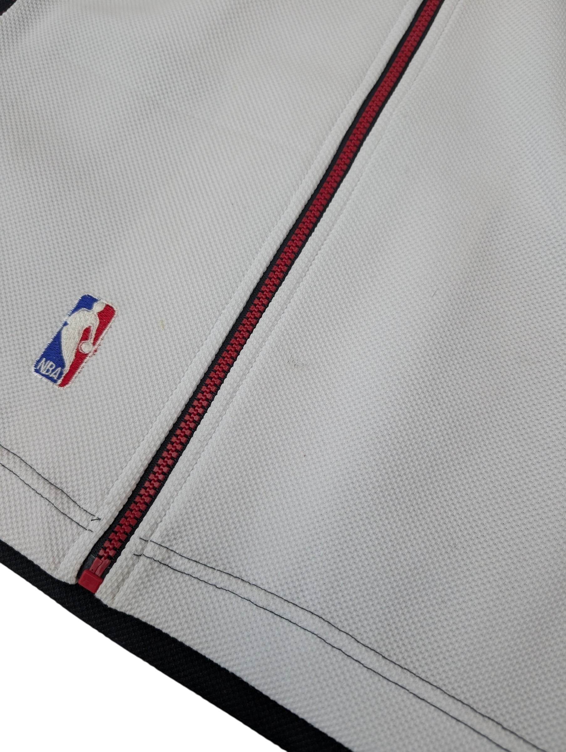 Vintage 90s Chicago Bulls Rare Michael Jordan Warm Up Starter Zip Up Shirt Sweatshirt Shooting Jersey NBA