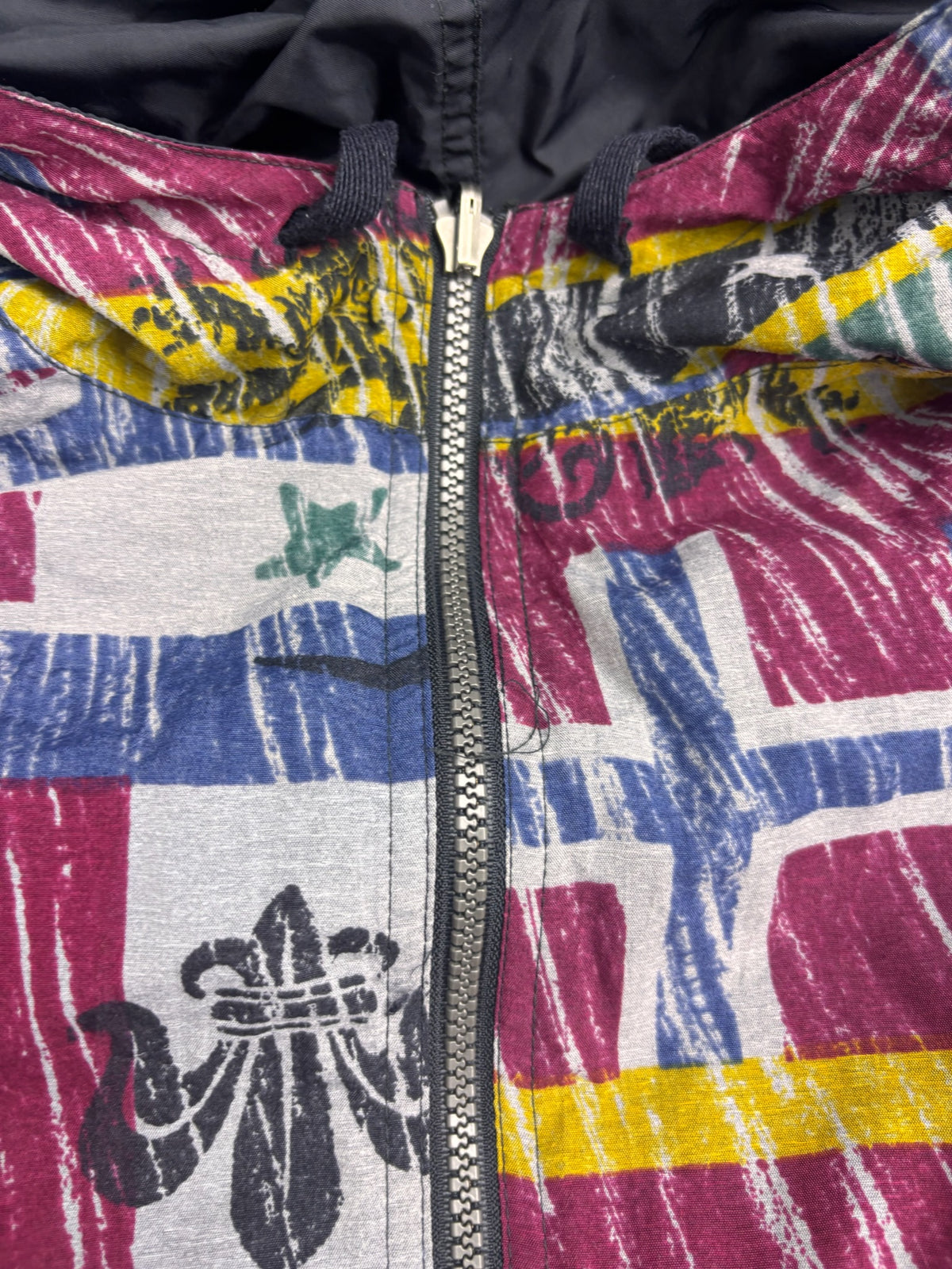 RARE Adidas 1994 World Cup Reversible Flag Graphic 90s Vintage Jacket Windbreaker Soccer