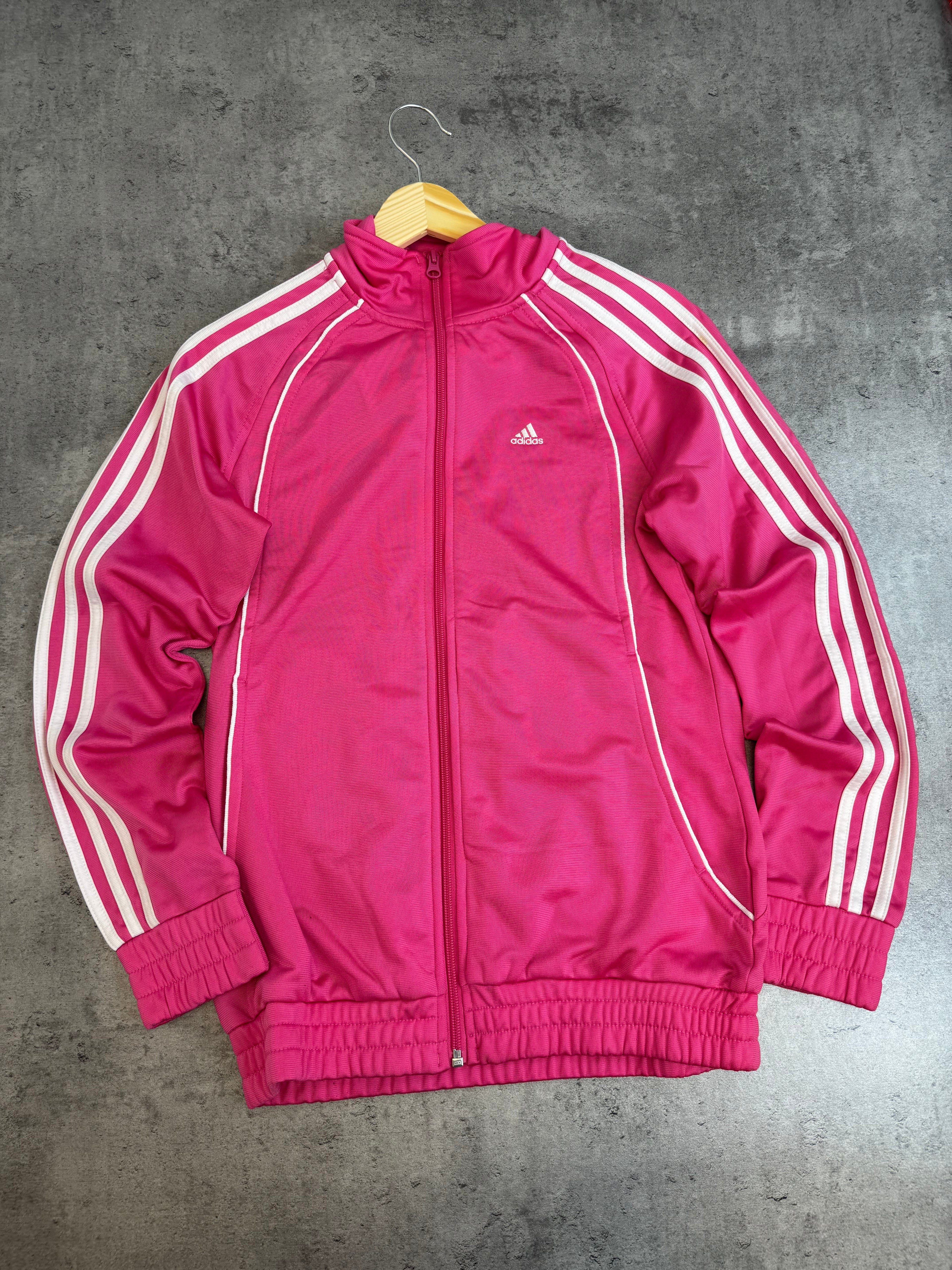 Adidas sexy Pink Tracksuit Jacket y2k bluza dresowa rozpinaną