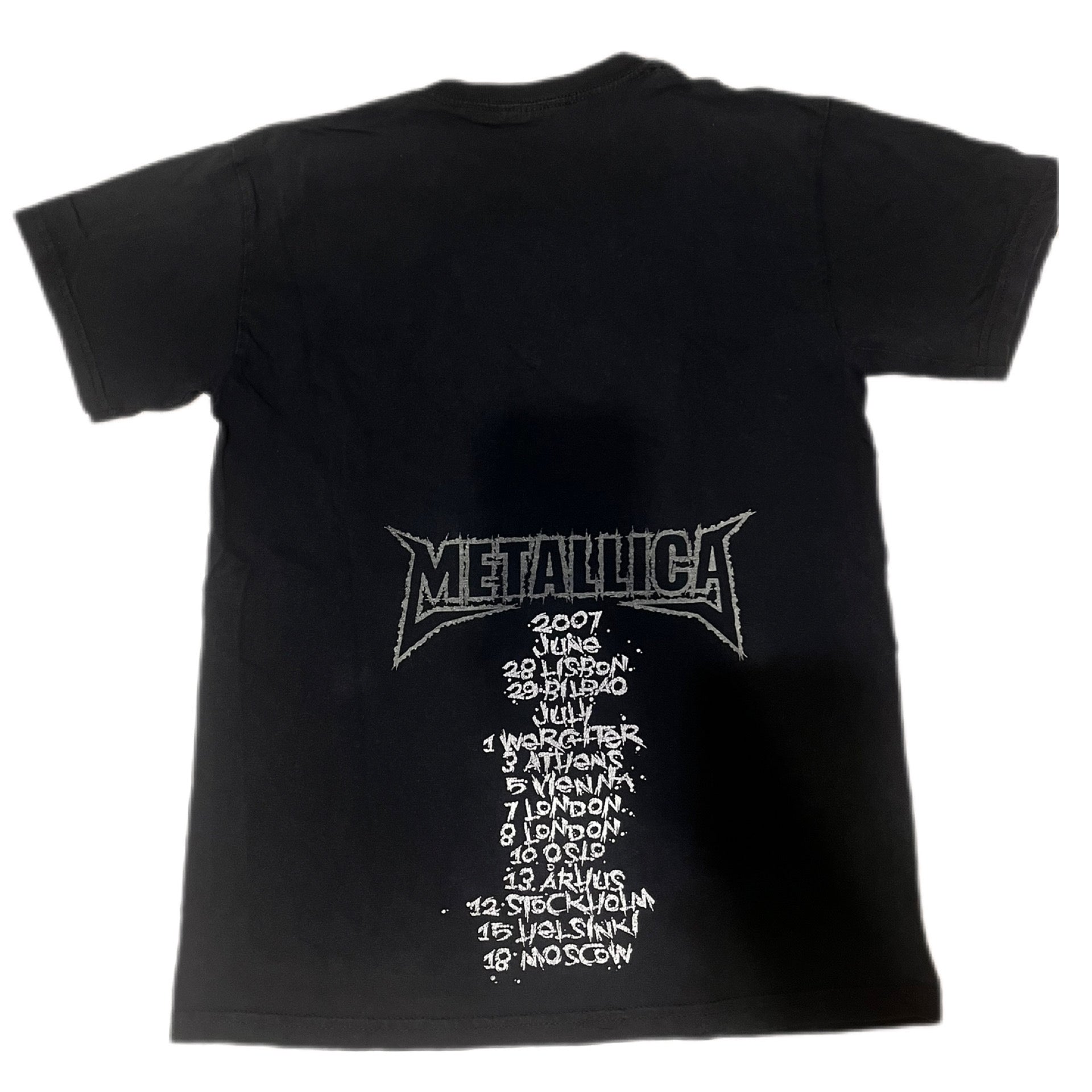 T-shirt z trasy koncertowej Metallica 2007 Gildan Sick of the studio band merch tee