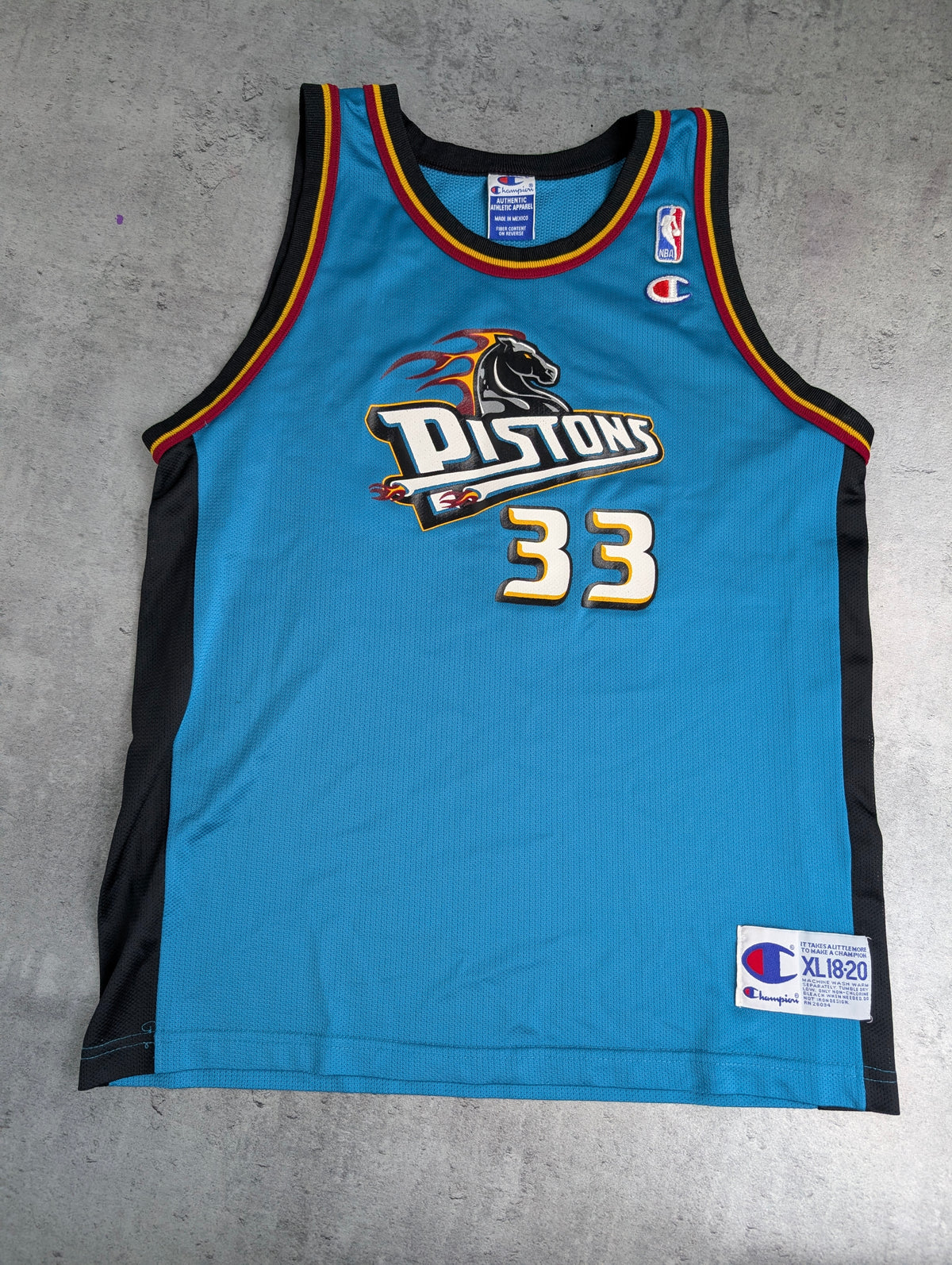 Grant Hill Detroit Pistons 1996 Vintage NBA Champion Jersey