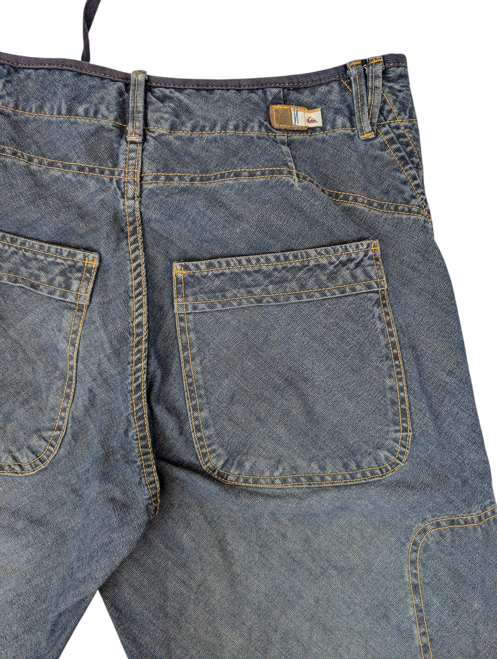 Quiksilver 90s 2000s Vintage Baggy Ciemne Jeansy spodnie jeansowe