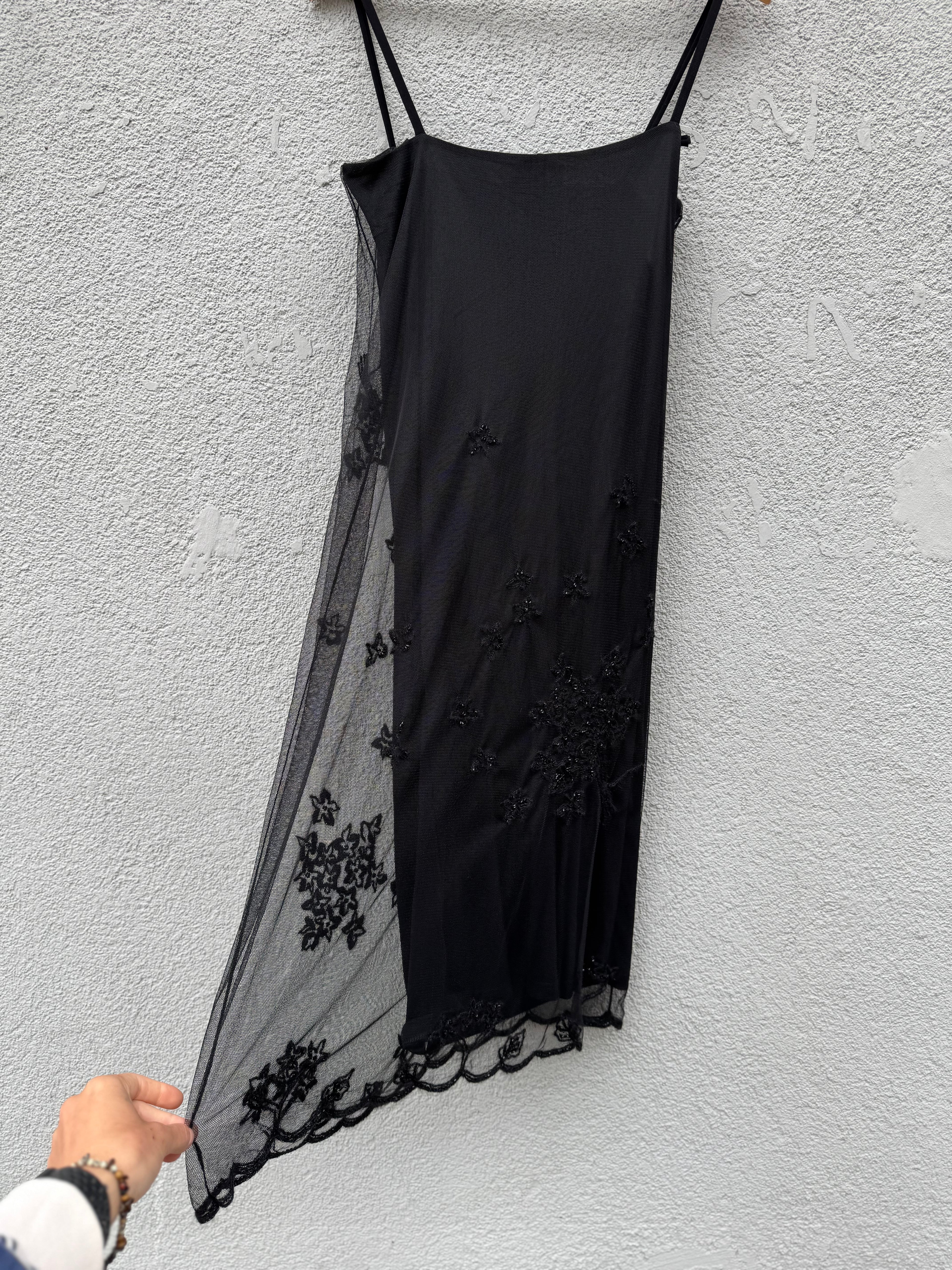 90s Max Mara Embellished Old Money Elegancka wyjściowa party gala Vintage dress