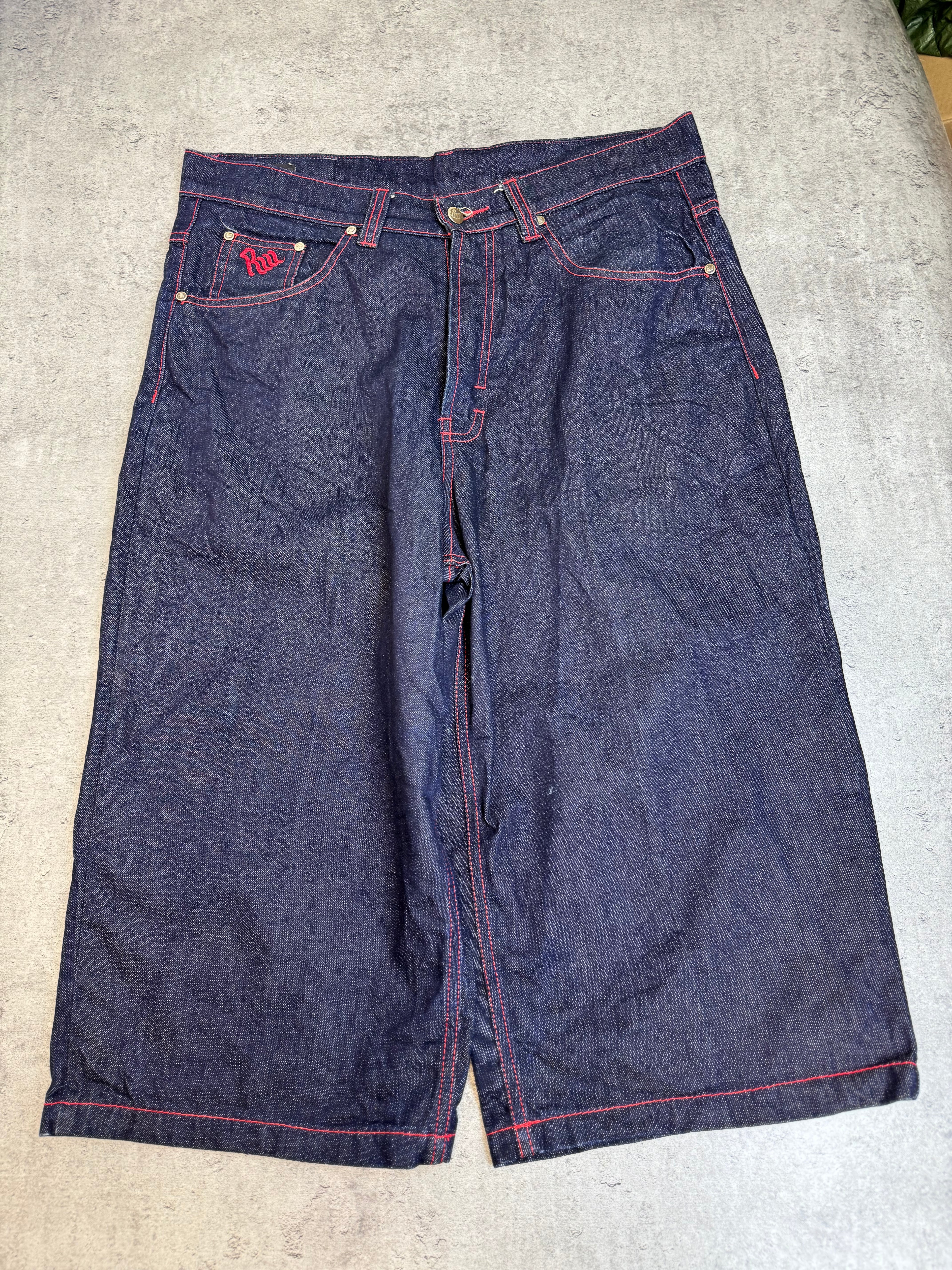 Rocawear vintage y2k baggy jorts szerokie spodenki jeansowe denim