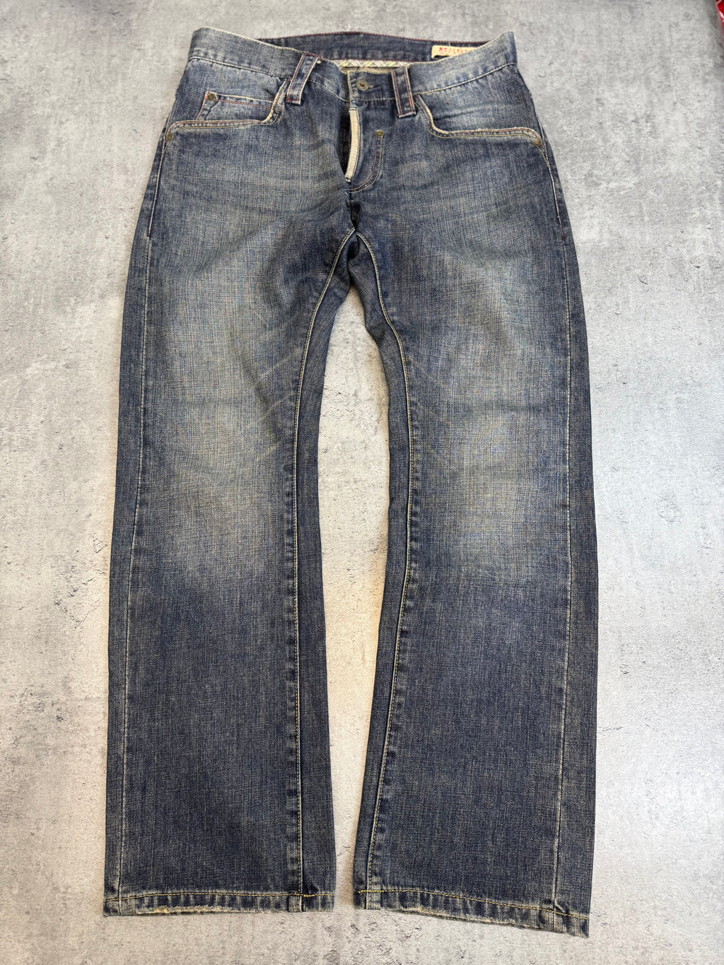 Mustang Archieve Eagle Embroidery Y2K straight fit jeans spodnie jeansowe