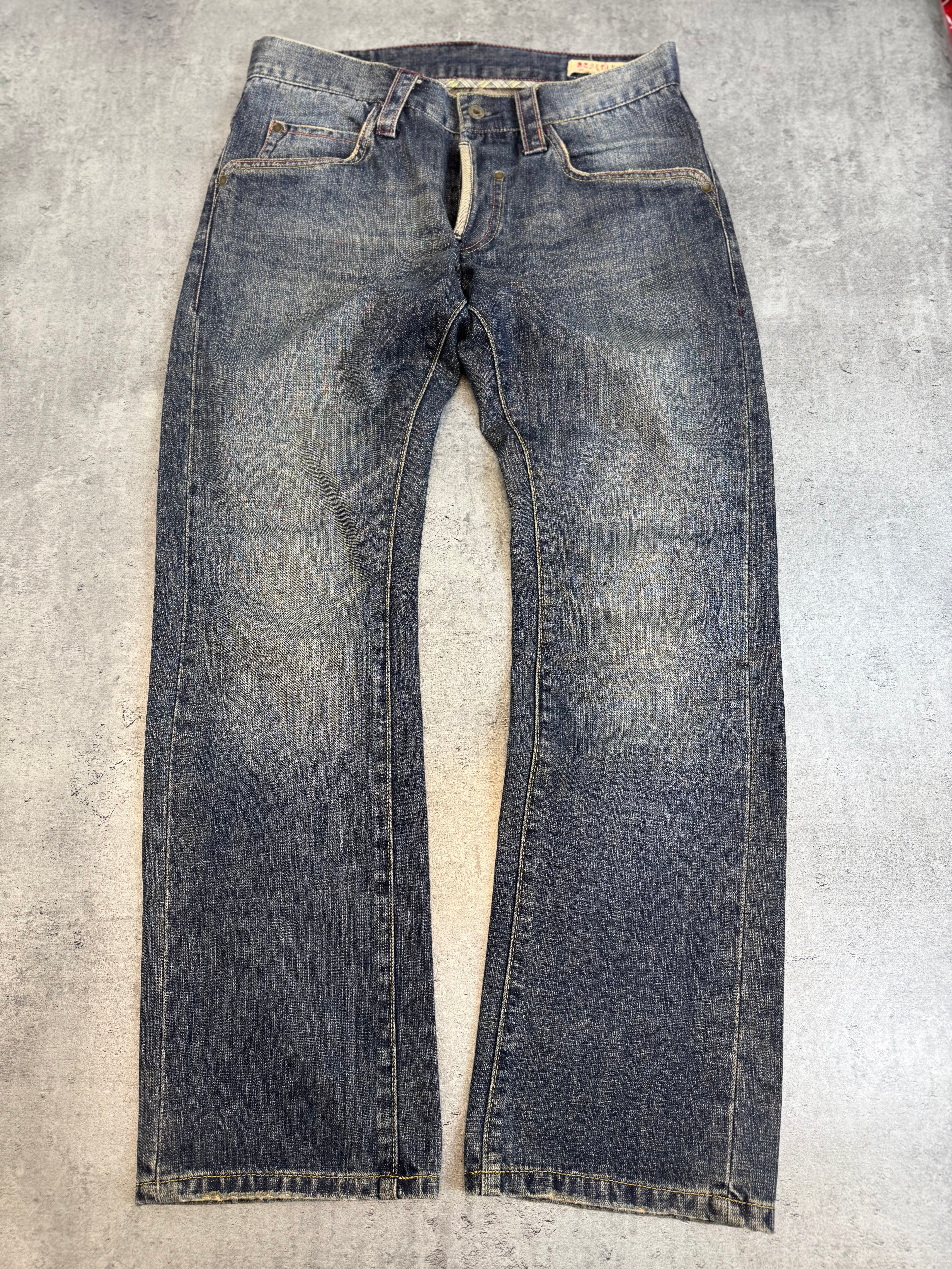 Mustang Archieve Eagle Embroidery Y2K straight fit jeans spodnie jeansowe