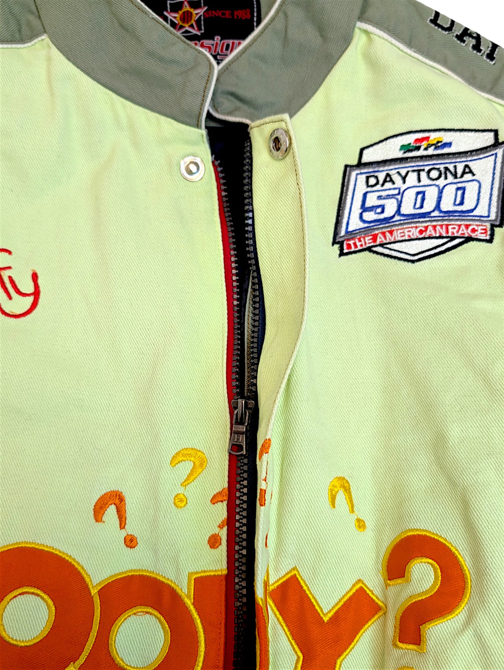 2004 Goofy x Daytona 500 NASCAR Bomber Jacket Kurtka Wyścigowa JH Designs