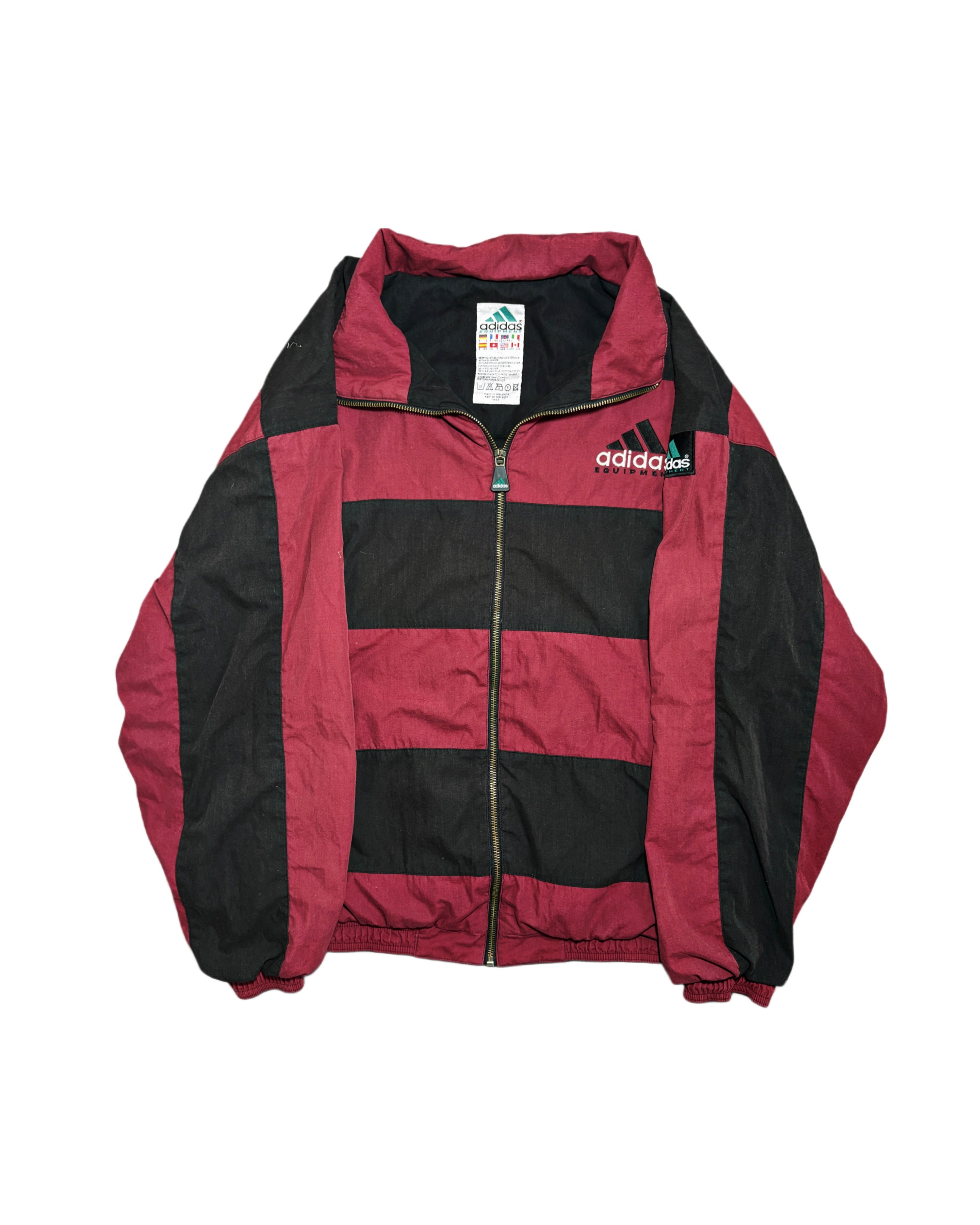 Vintage 90's ADIDAS EQUIPMENT Striped Jacket zip up