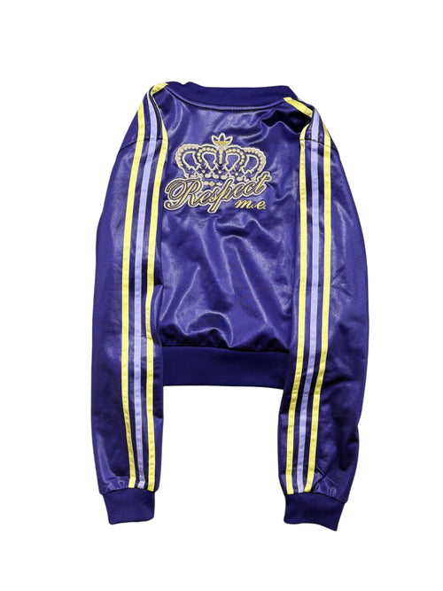 2000s Adidas x Missy Eliot set zip up hoodie + sweatpants szerokie spodnie bluza vintage rare y2k sexy