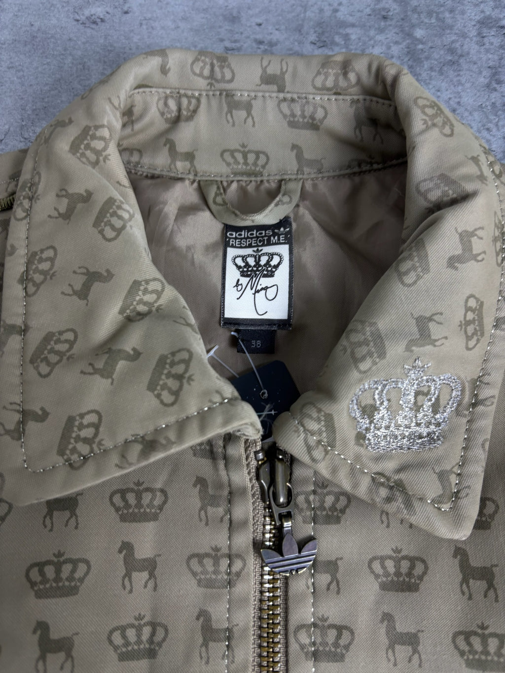 Adidas Monogram Respect Me Missy Eliot Bomber Jacket