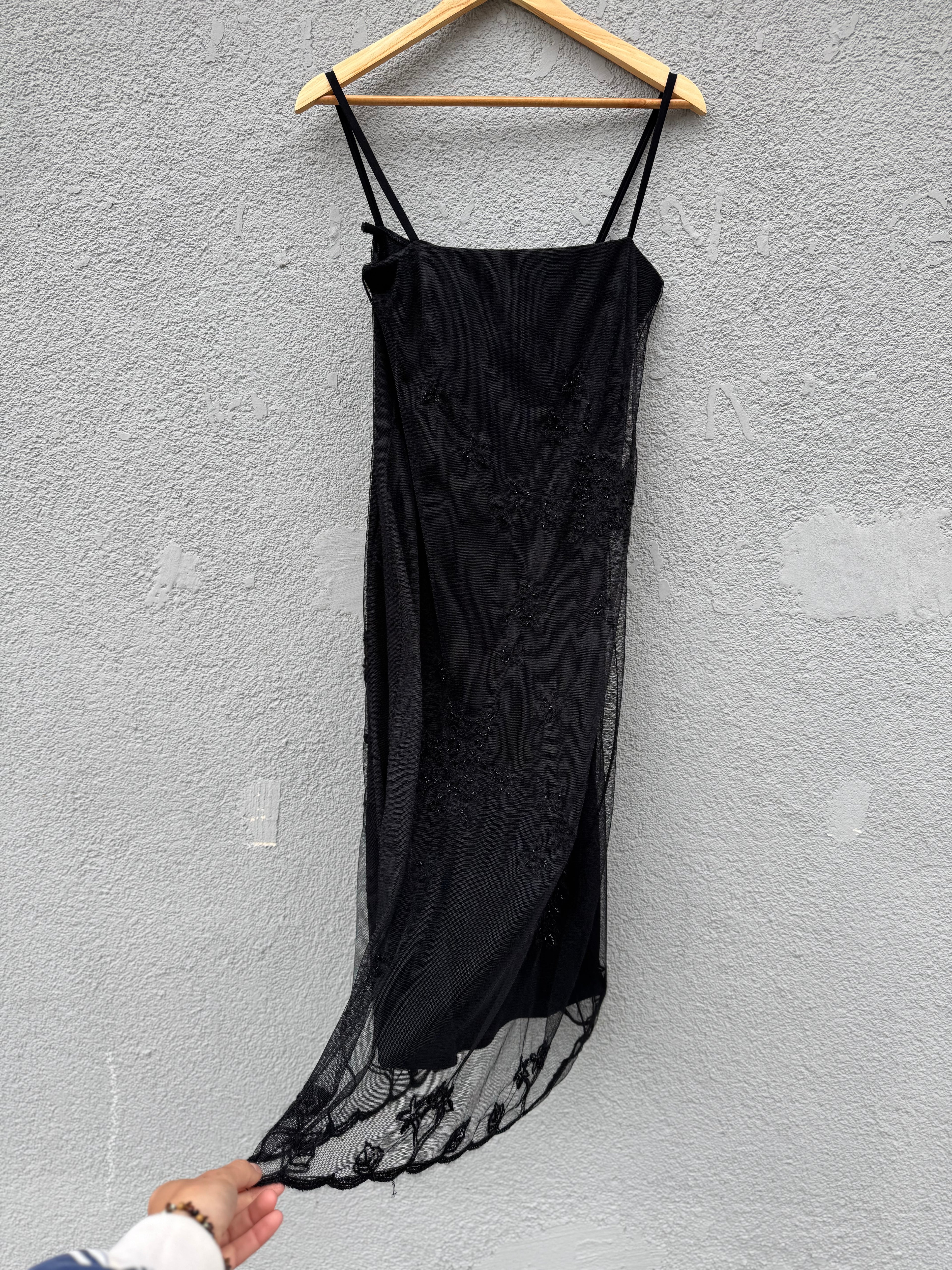 90s Max Mara Embellished Old Money Elegancka wyjściowa party gala Vintage dress
