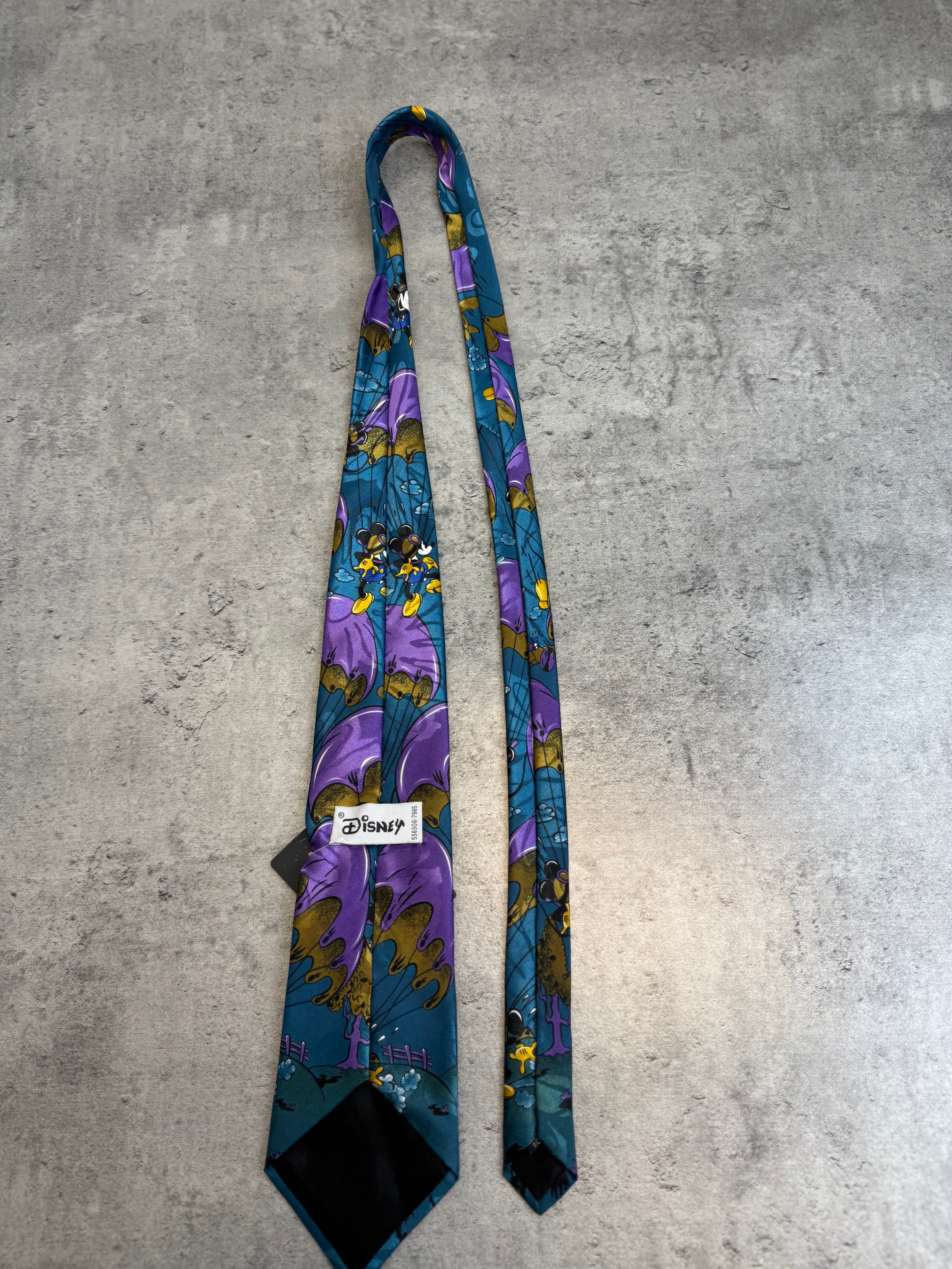 Vintage 90s Myszka Miki Mickey Mouse Krawat Tie Elegant Cartoon Fairy true vintage