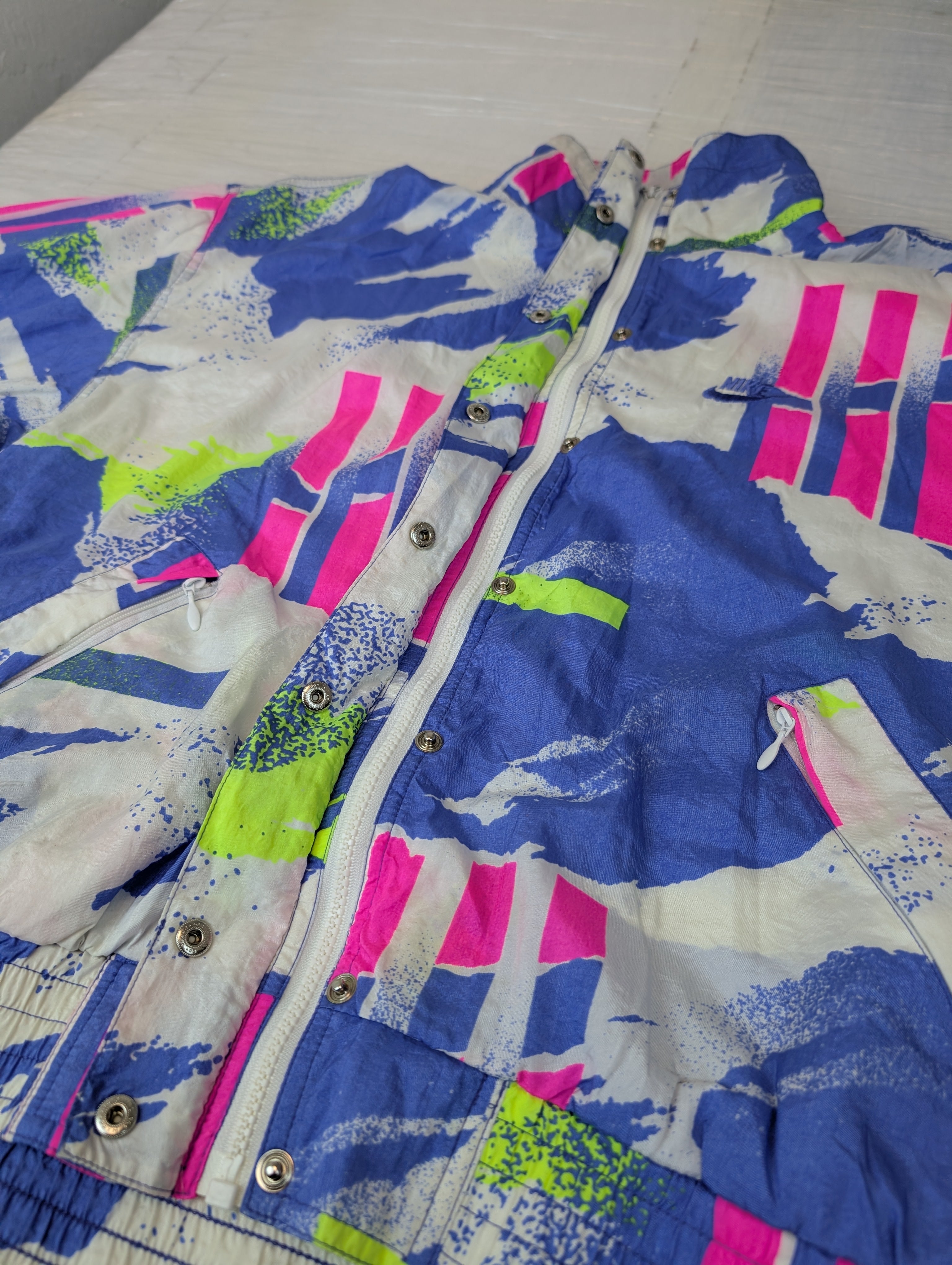Nike 90s Court Challenge Vintage Andre Agassi US Open Windbreaker Tracksuit Jacket Kurtka Wiatrówka