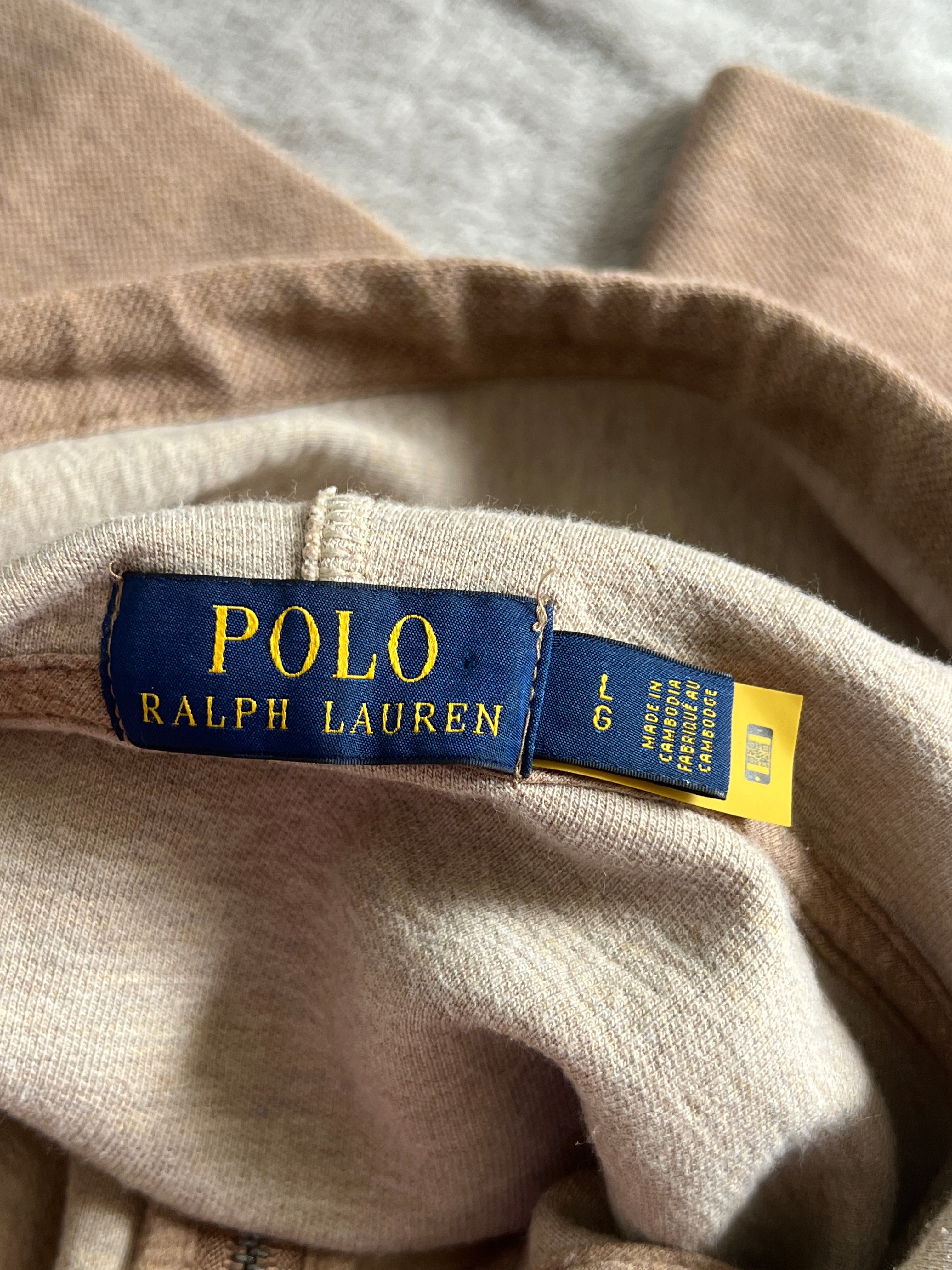 Polo Ralph Lauren Orginal quearter zip hoodie bluza z kapturem old money