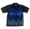Tribal Button Up Shirt 2000s Y2K Ricky Trailer Park Boys Oldschool koszula z krótkim rękawem