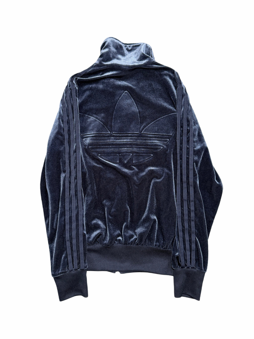 2000s Adidas orginals zip hoodie welurowa bluza welur