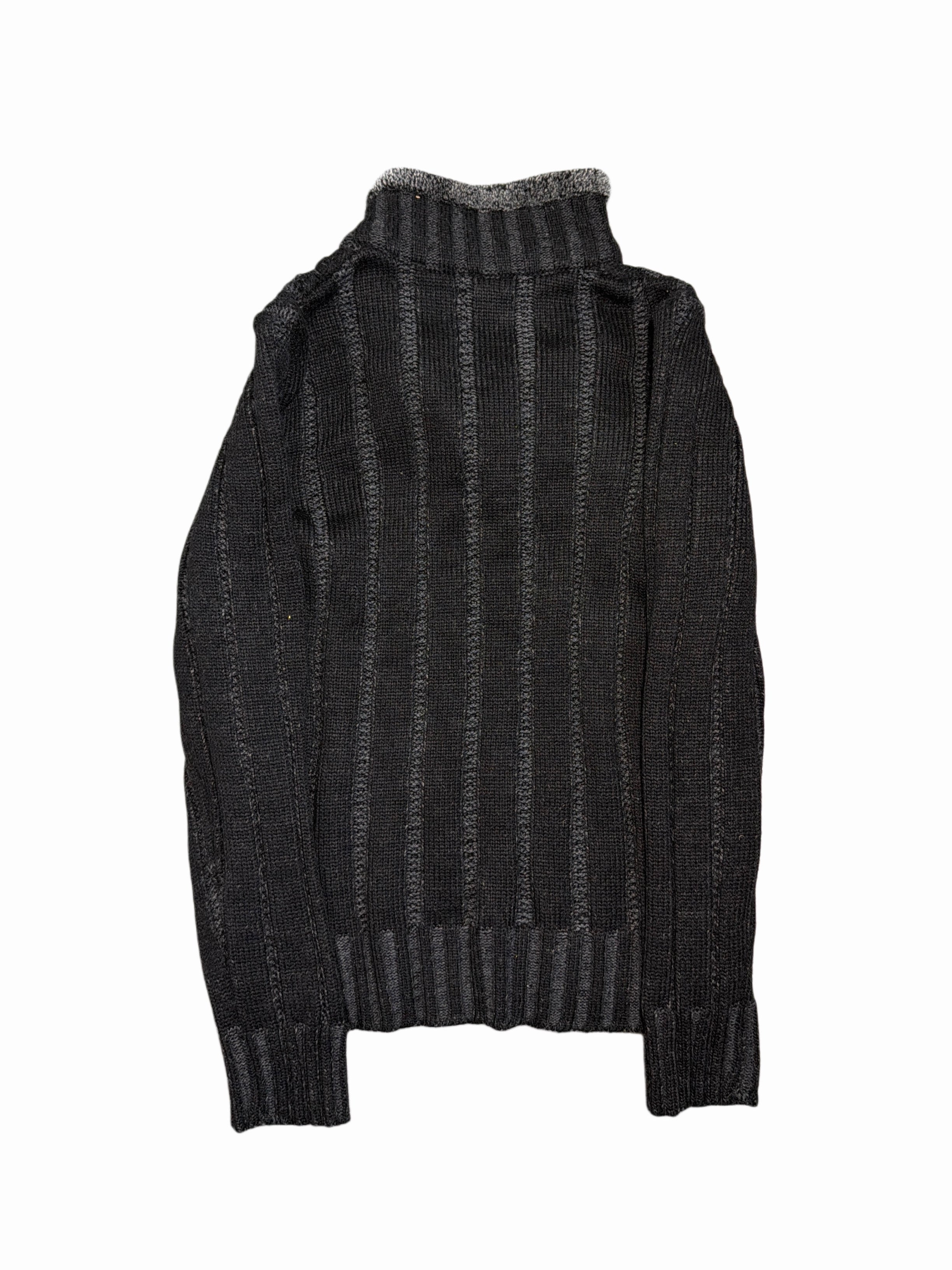 2000s Knit washed avantgarde sweter vintage unique