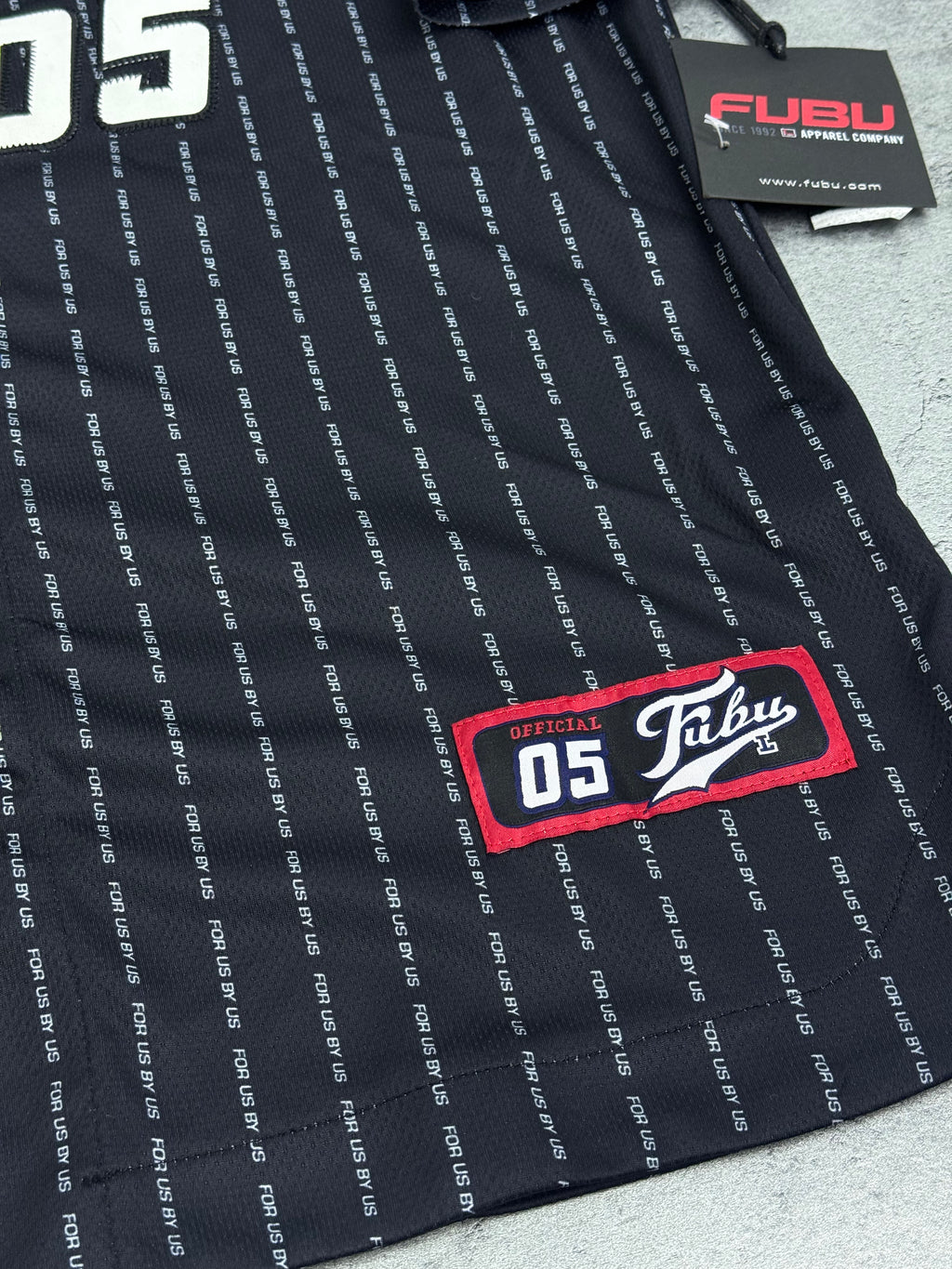 Nowy Jersey FUBU Koszulka Futbol NFL Amerykańska Skater Rugby Y2K Vintage HipHop