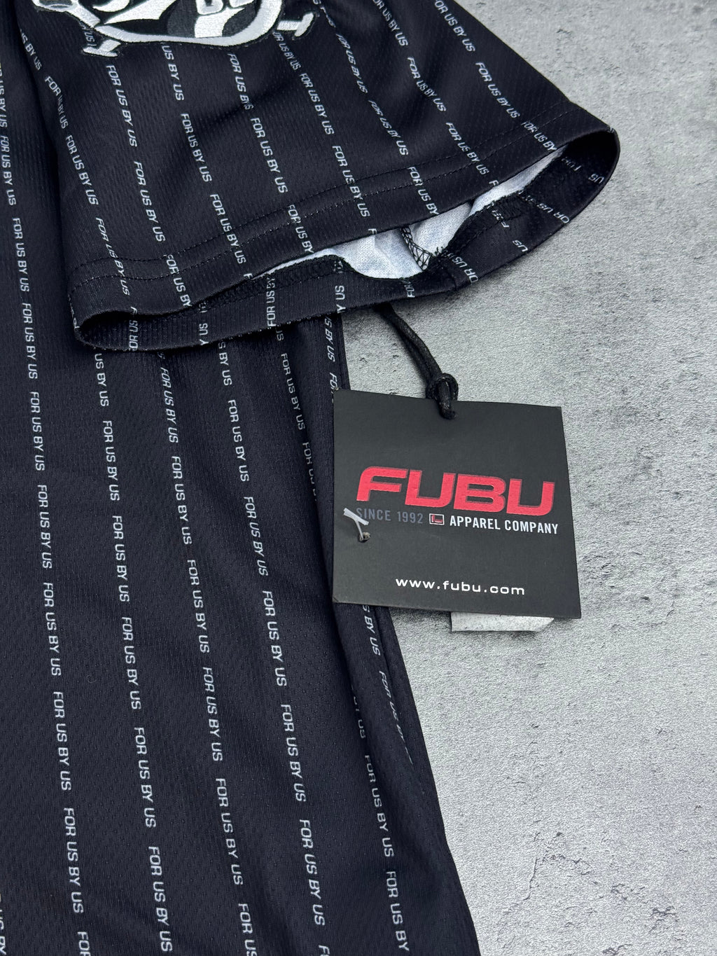 Nowy Jersey FUBU Koszulka Futbol NFL Amerykańska Skater Rugby Y2K Vintage HipHop