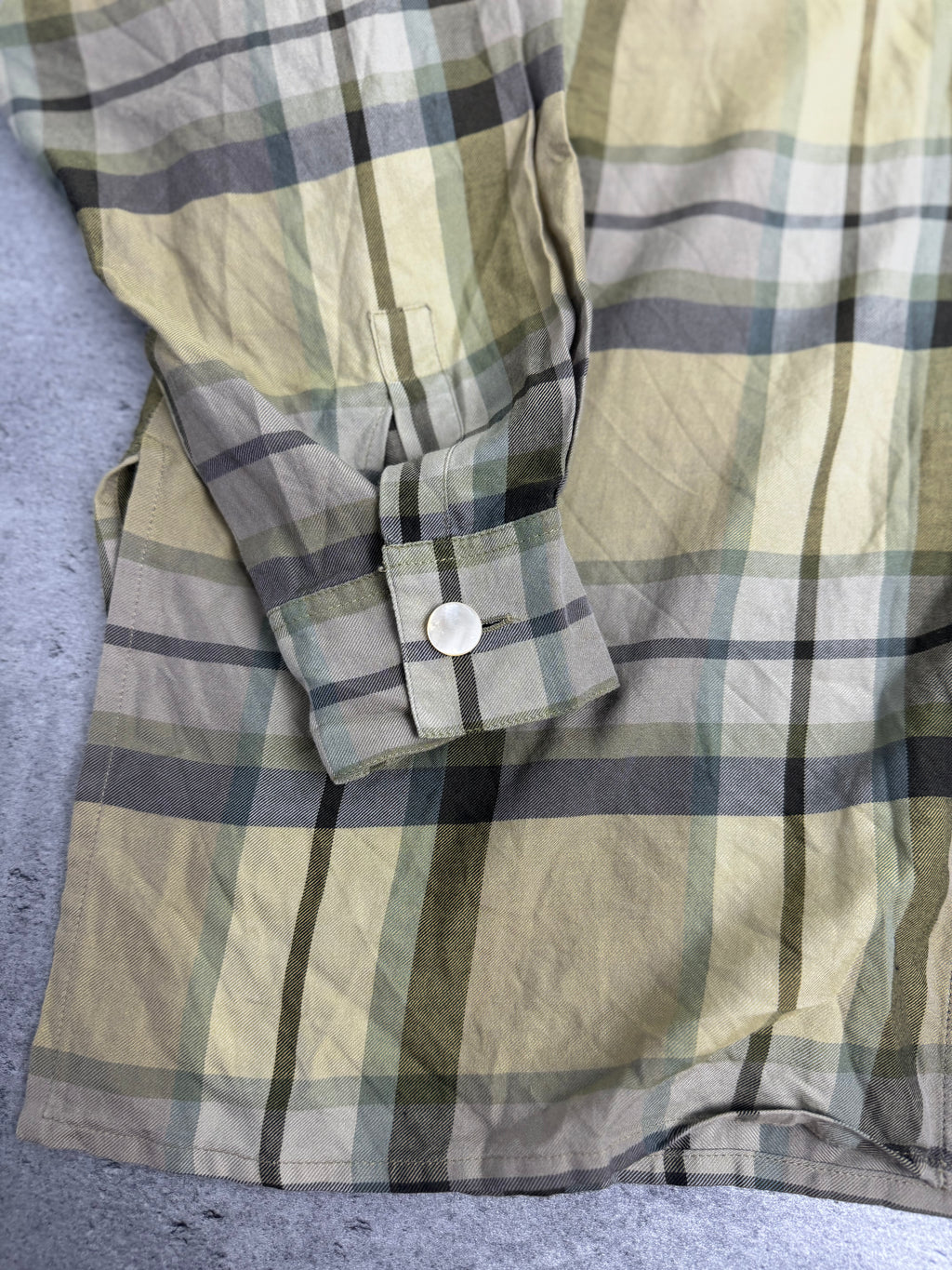 MaxMara 90s Vintage Koszula w Kratę Kratkę Jedwabna Silk Bawełna Designer Premium Luxury