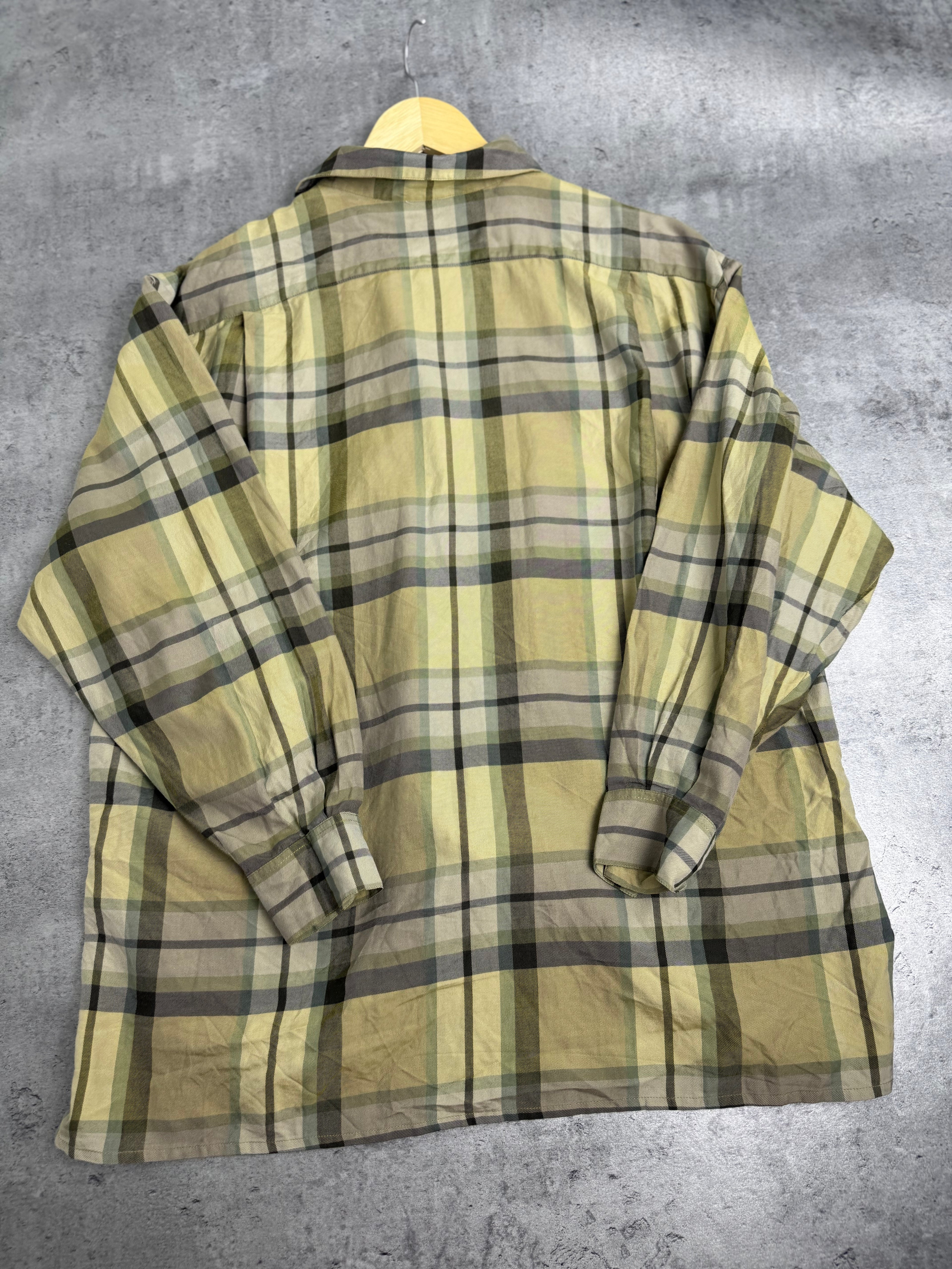 MaxMara 90s Vintage Koszula w Kratę Kratkę Jedwabna Silk Bawełna Designer Premium Luxury