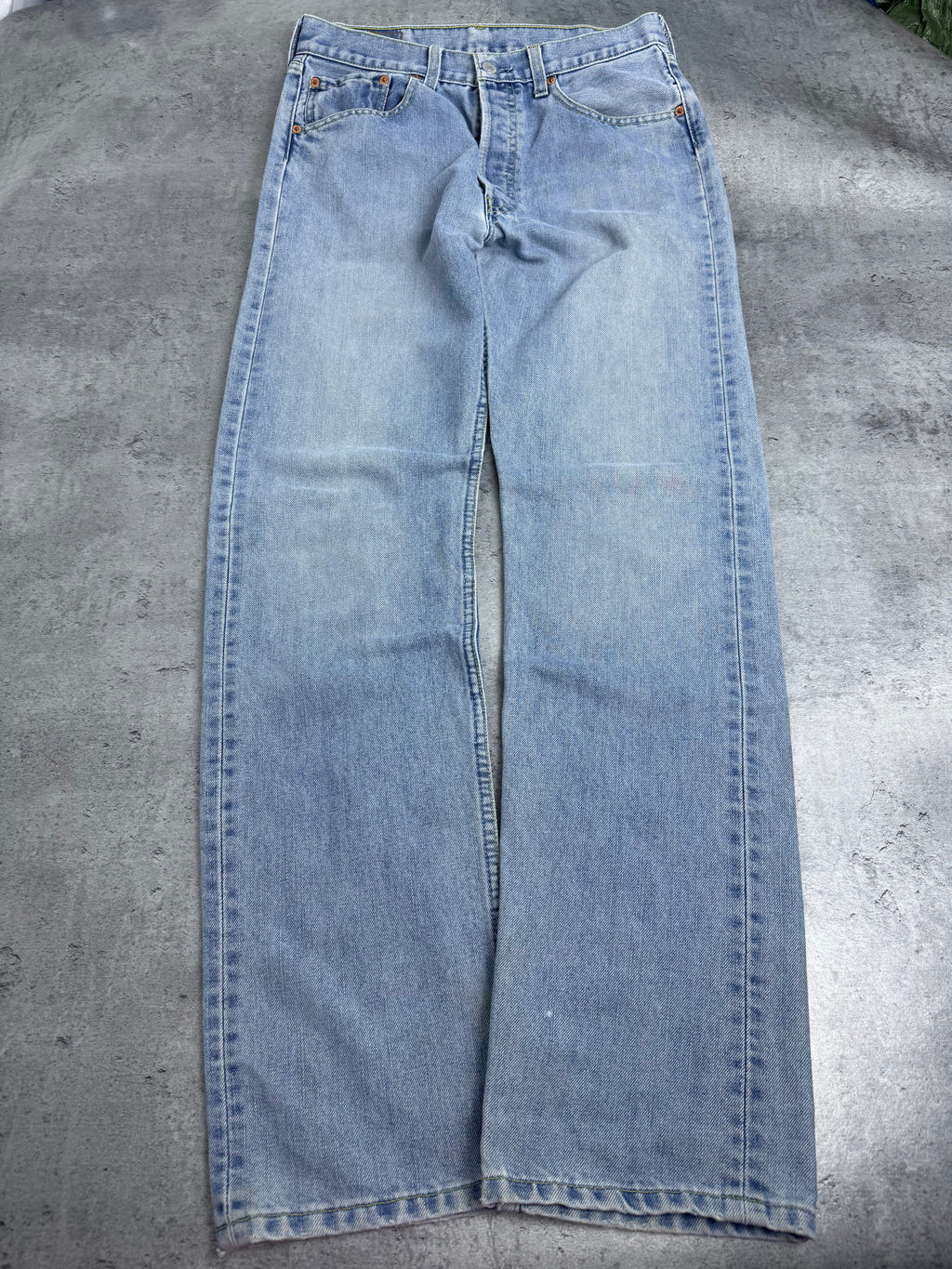 Levi’s 501 2001 Vintage True Niebieskie Błękitne Straight CoolMax Jeans Spodnie Jeansowe