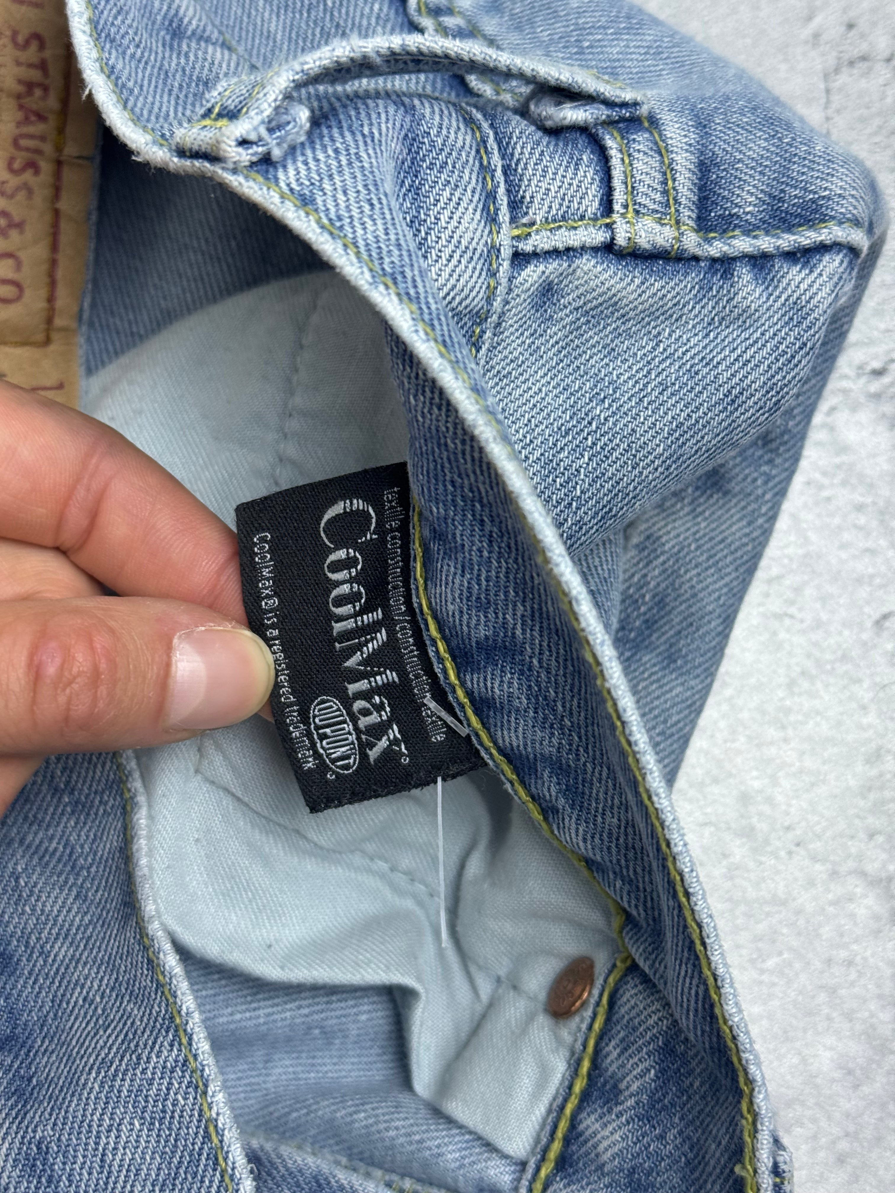 Levi’s 501 2001 Vintage True Niebieskie Błękitne Straight CoolMax Jeans Spodnie Jeansowe