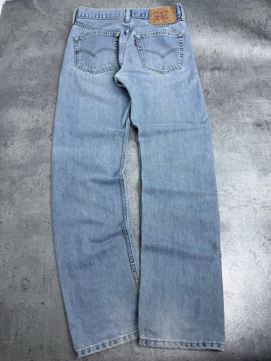 Levi’s 501 2001 Vintage True Niebieskie Błękitne Straight CoolMax Jeans Spodnie Jeansowe