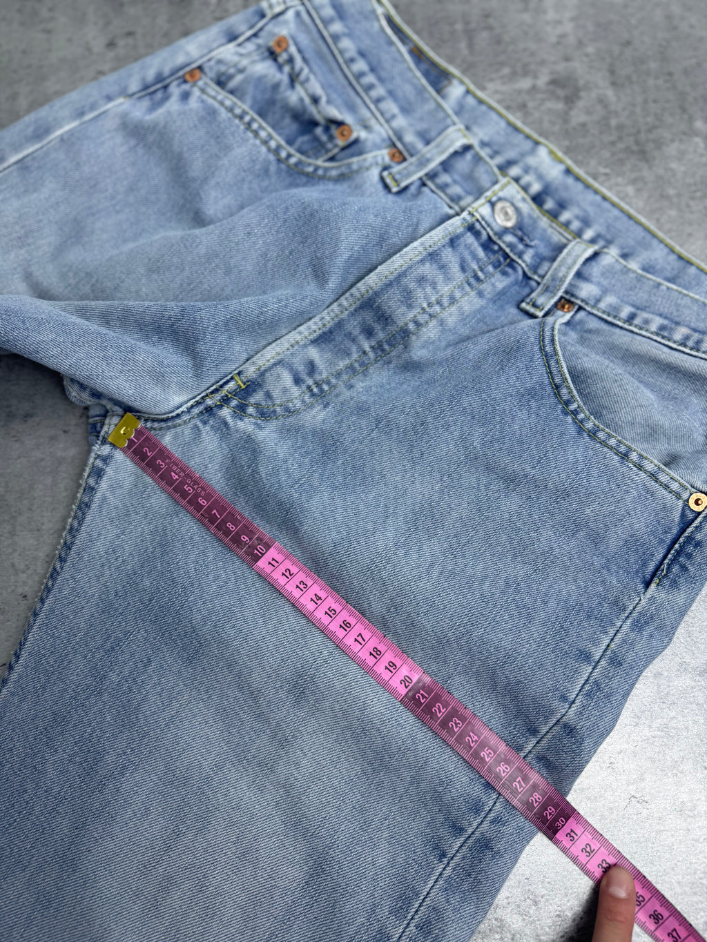 Levi’s 501 2001 Vintage True Niebieskie Błękitne Straight CoolMax Jeans Spodnie Jeansowe
