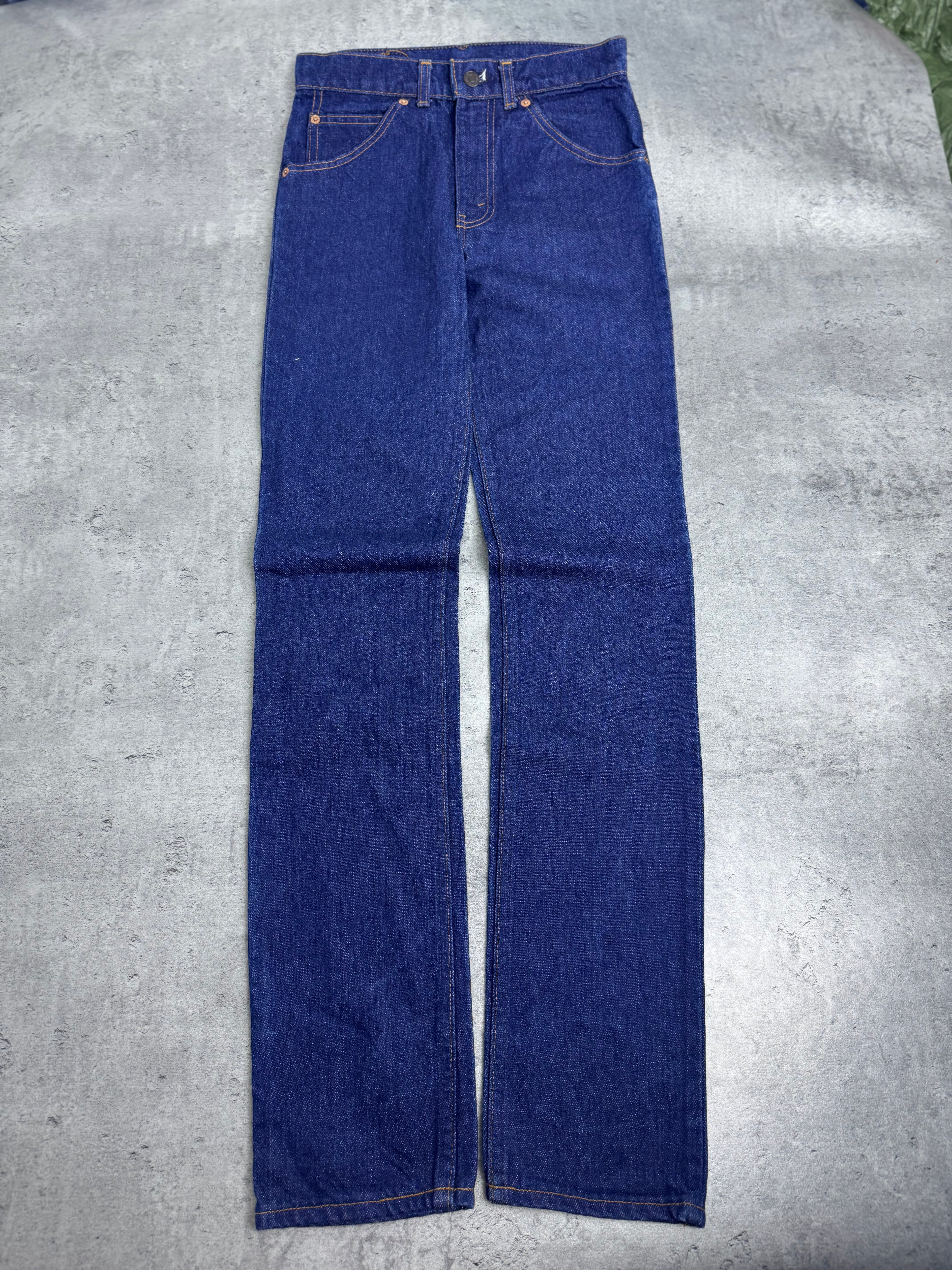 Levi’s Vintage Orange Tab 80s Rurki Skinny Straight Leg Denim Jeans spodnie jeansowe 90s vintage