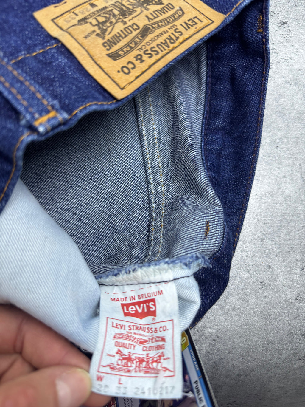 Levi’s Vintage Orange Tab 80s Rurki Skinny Straight Leg Denim Jeans spodnie jeansowe 90s vintage