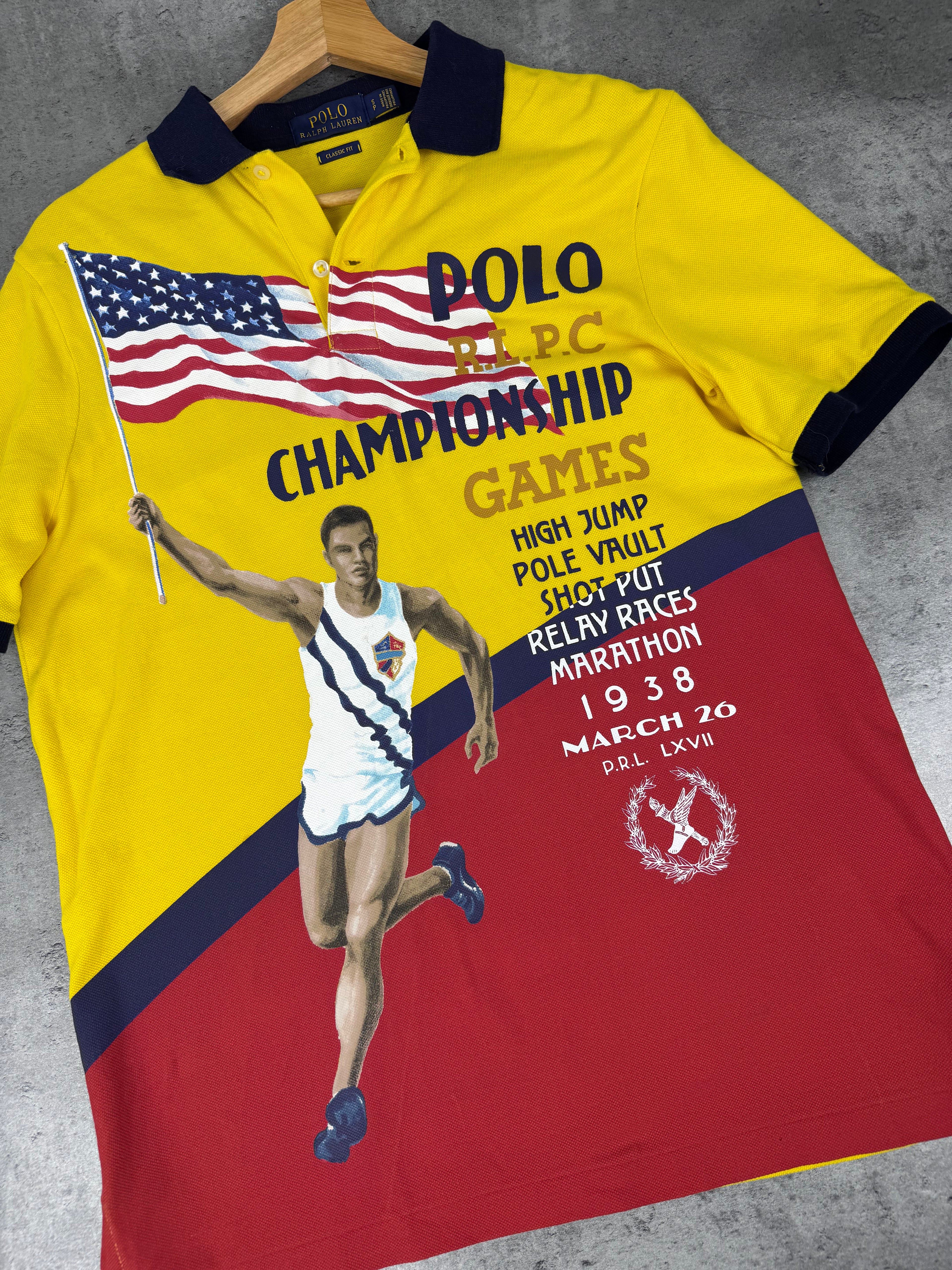 Polo Ralph Lauren Championship Games Big Logo Collared Shirt Olympic Sport 90s Style Tennis Athletics Chief Keep