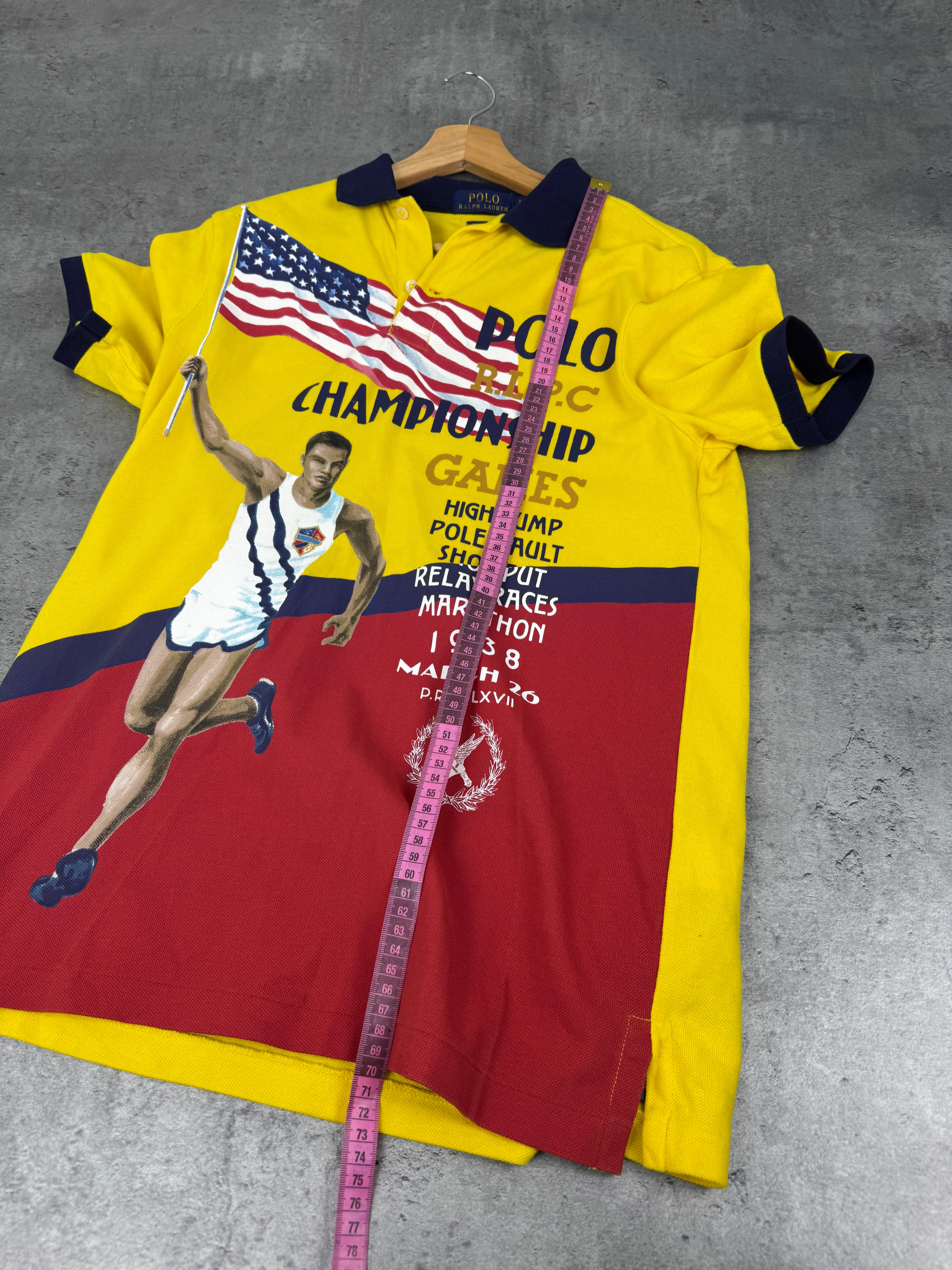 Polo Ralph Lauren Championship Games Big Logo Collared Shirt Olympic Sport 90s Style Tennis Athletics Chief Keep
