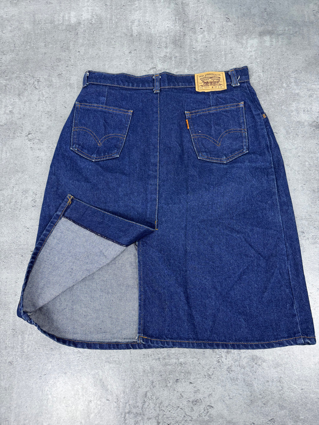 90s Levi’s Skirt Denim Spódnica Jeansowa Midi Made in Belgium Orange Tab Rare