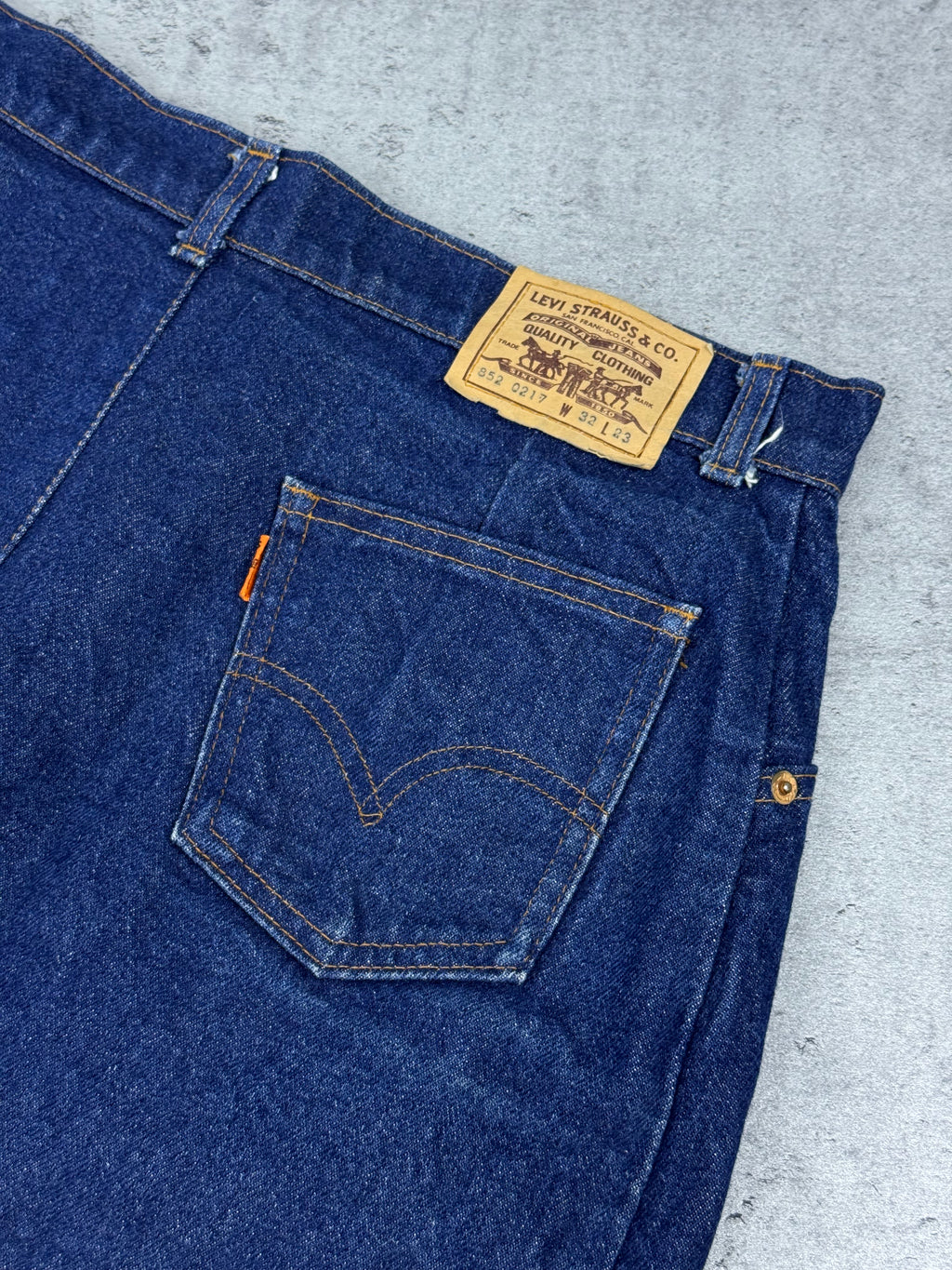 90s Levi’s Skirt Denim Spódnica Jeansowa Midi Made in Belgium Orange Tab Rare