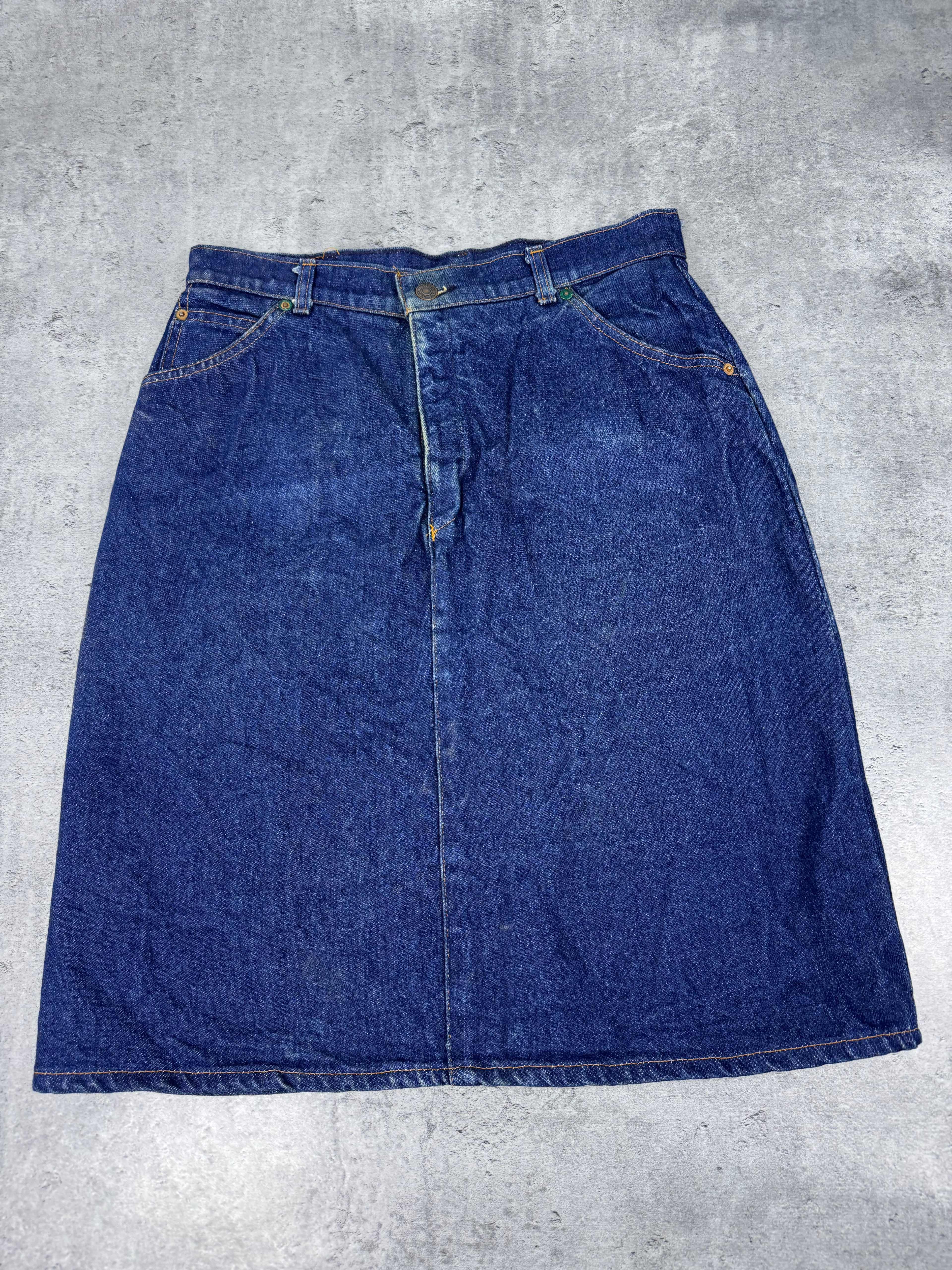 90s Levi’s Skirt Denim Spódnica Jeansowa Midi Made in Belgium Orange Tab Rare