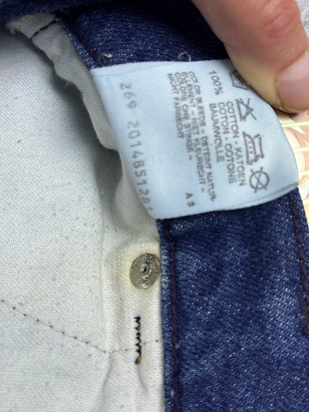 90s Levi’s Skirt Denim Spódnica Jeansowa Midi Made in Belgium Orange Tab Rare