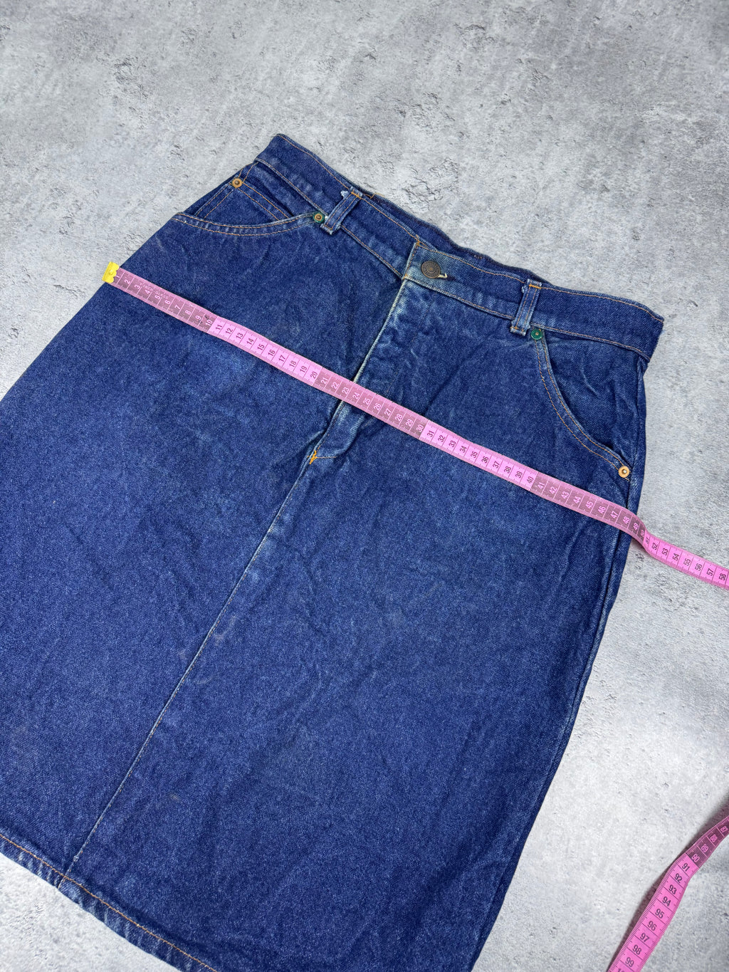 90s Levi’s Skirt Denim Spódnica Jeansowa Midi Made in Belgium Orange Tab Rare