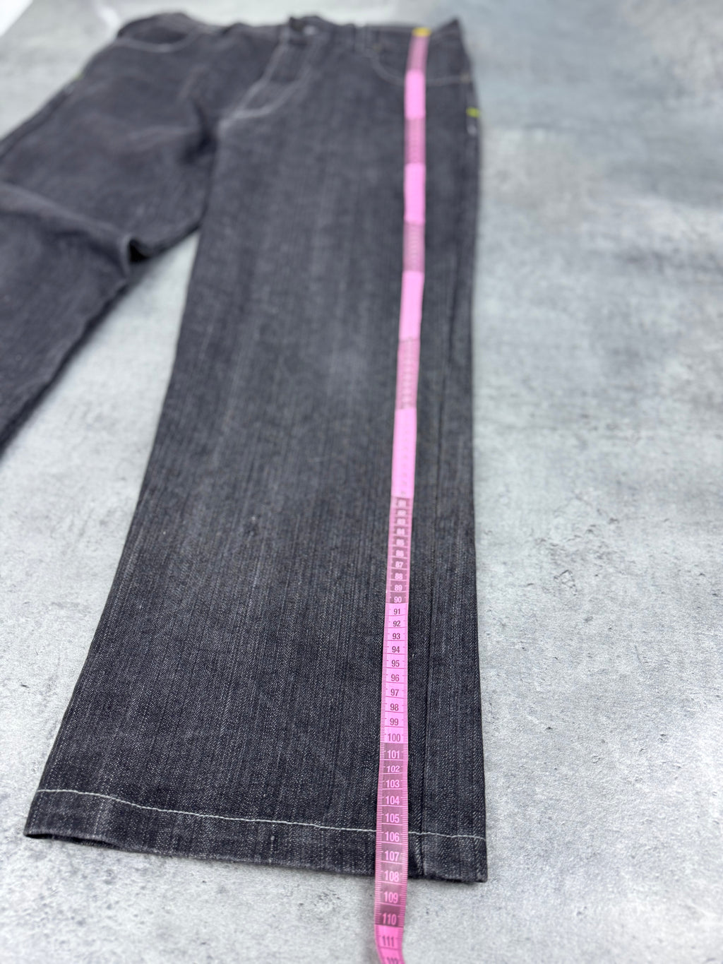 Raw Blue Sacred Spirit Baggy Wide Leg Loose Fit Spodnie Jeansowe Jeansy Denim Graphic Rap HipHop