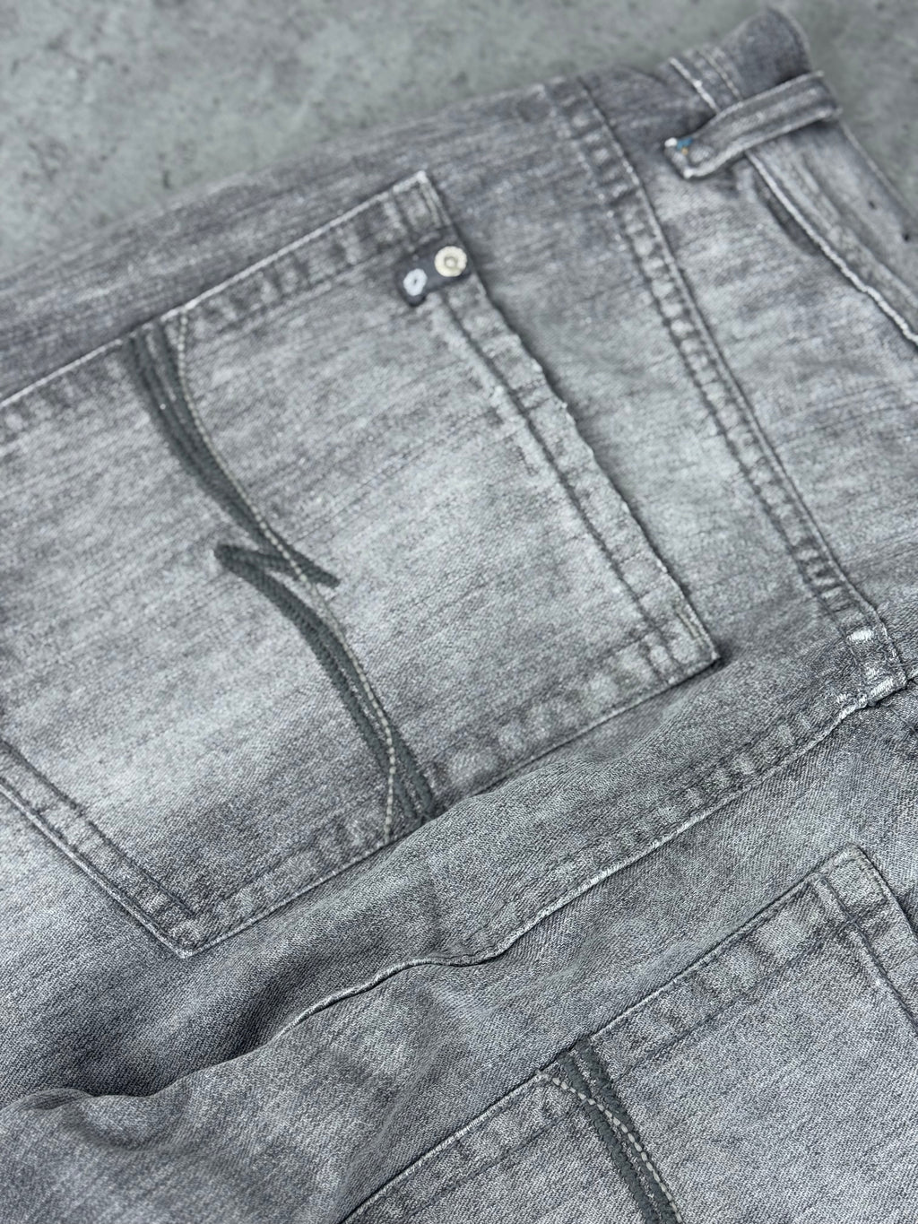 Crazy Baggy Southpole Gray Washed Hiphop Rap Jeans Spodnie eansowe jeansy 2000s 90s