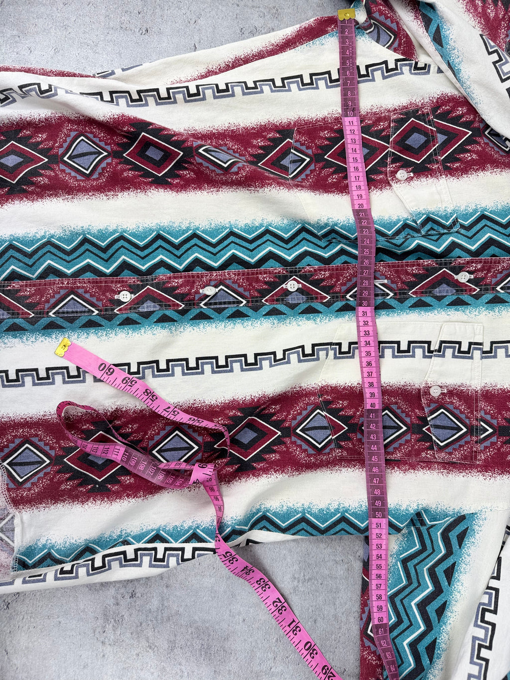 Wrangler Western Shirt koszula aztec tribal cowboy rodeo vintage country brushpooper