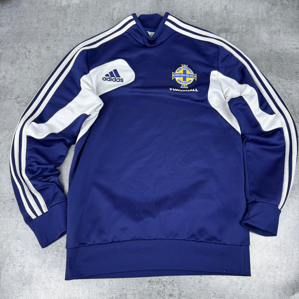 2012-13 Northern Ireland adidas Training Top piłkarska koszulka bluza z długim rękawem vintage
