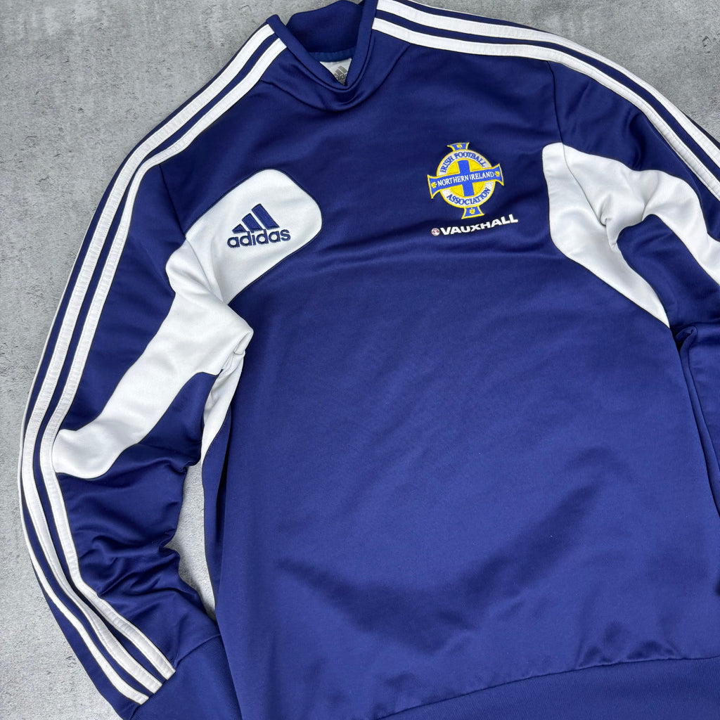 2012-13 Northern Ireland adidas Training Top piłkarska koszulka bluza z długim rękawem vintage