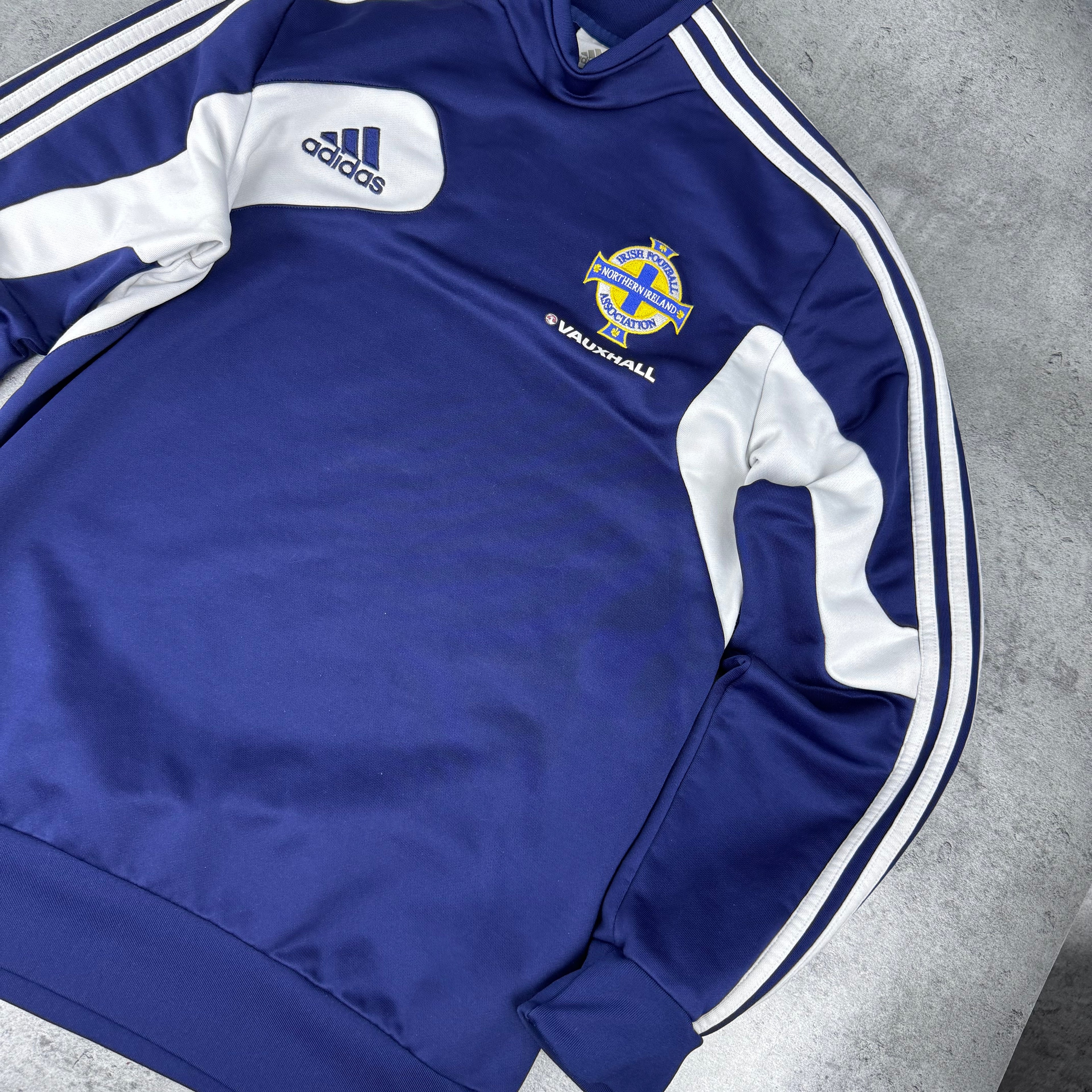 2012-13 Northern Ireland adidas Training Top piłkarska koszulka bluza z długim rękawem vintage