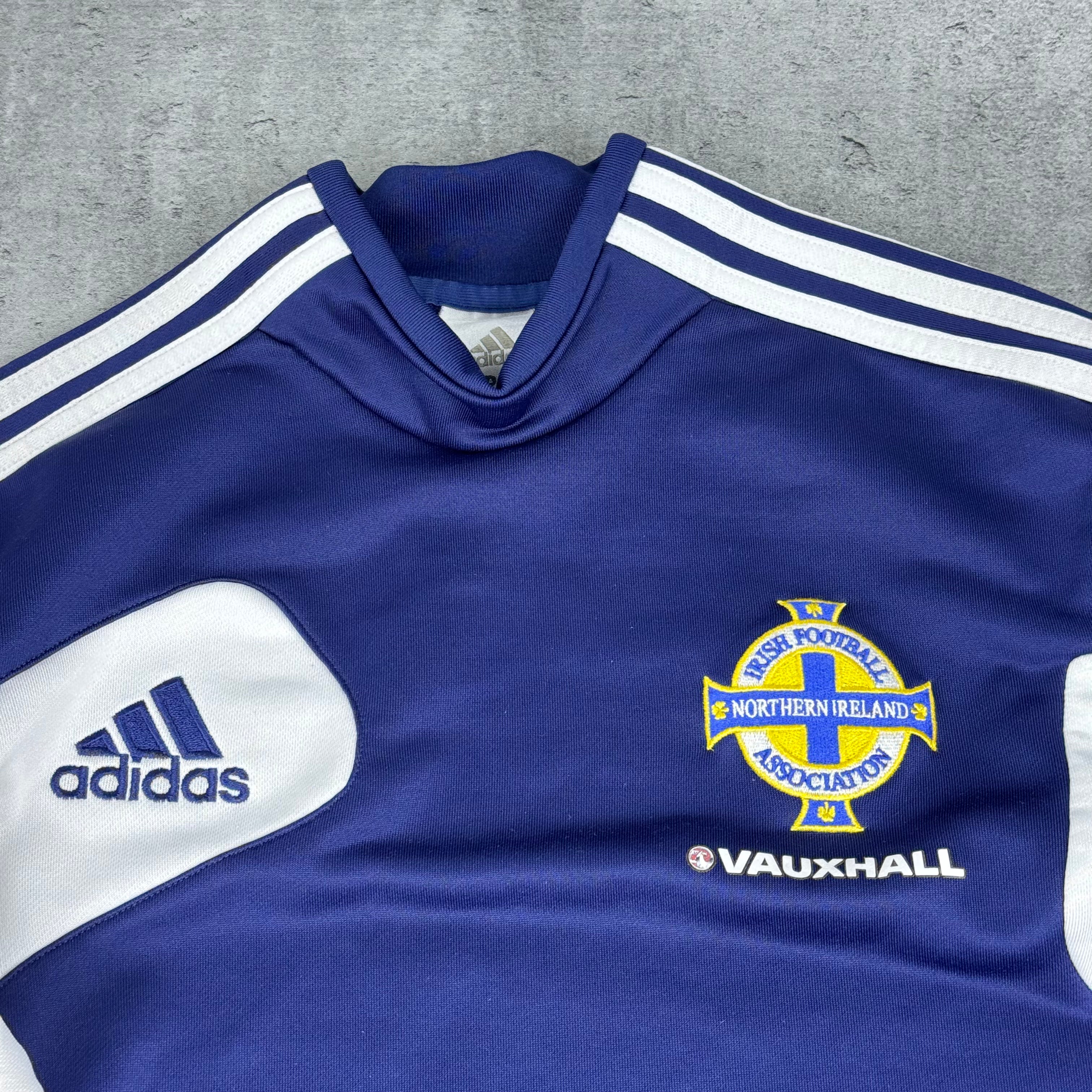 2012-13 Northern Ireland adidas Training Top piłkarska koszulka bluza z długim rękawem vintage