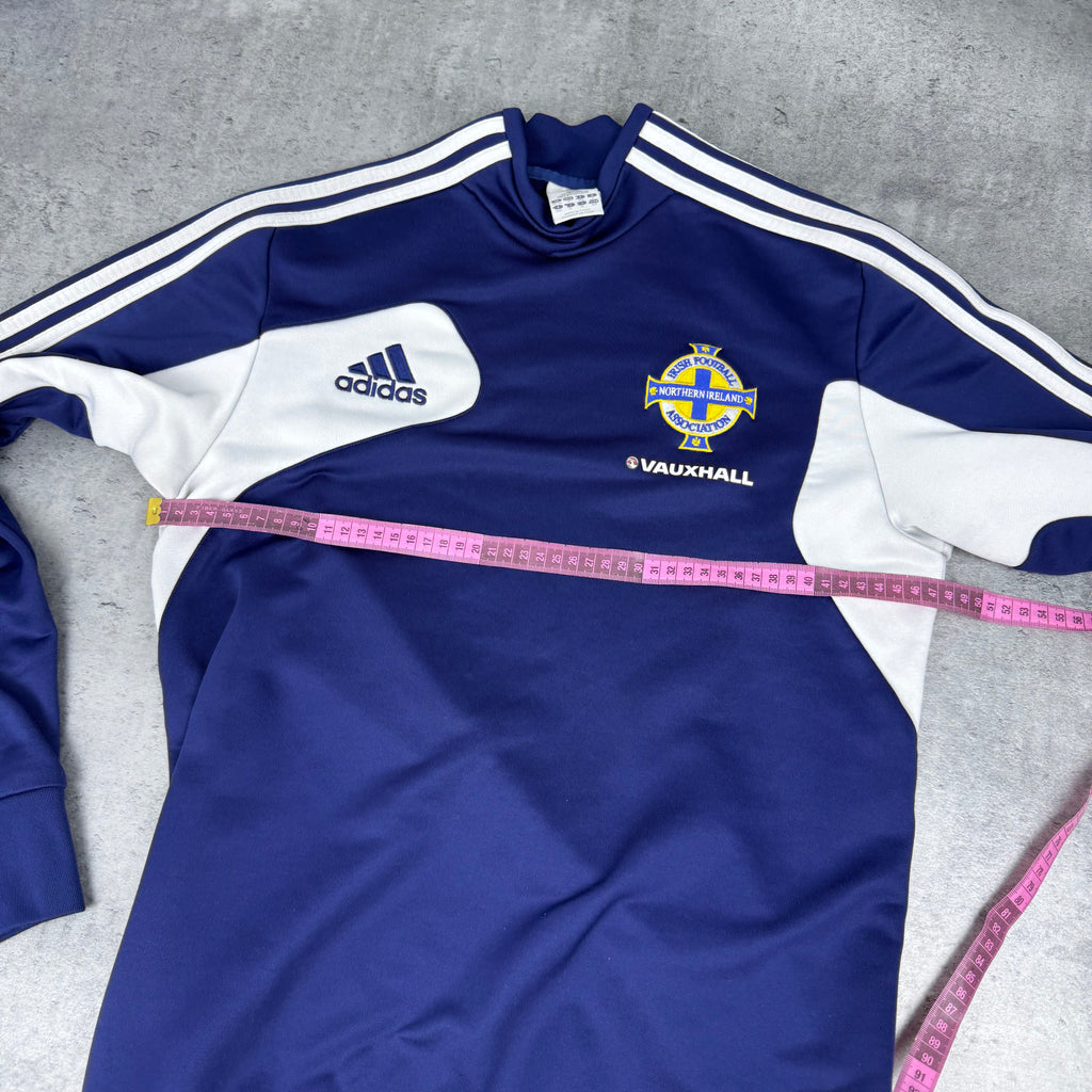2012-13 Northern Ireland adidas Training Top piłkarska koszulka bluza z długim rękawem vintage