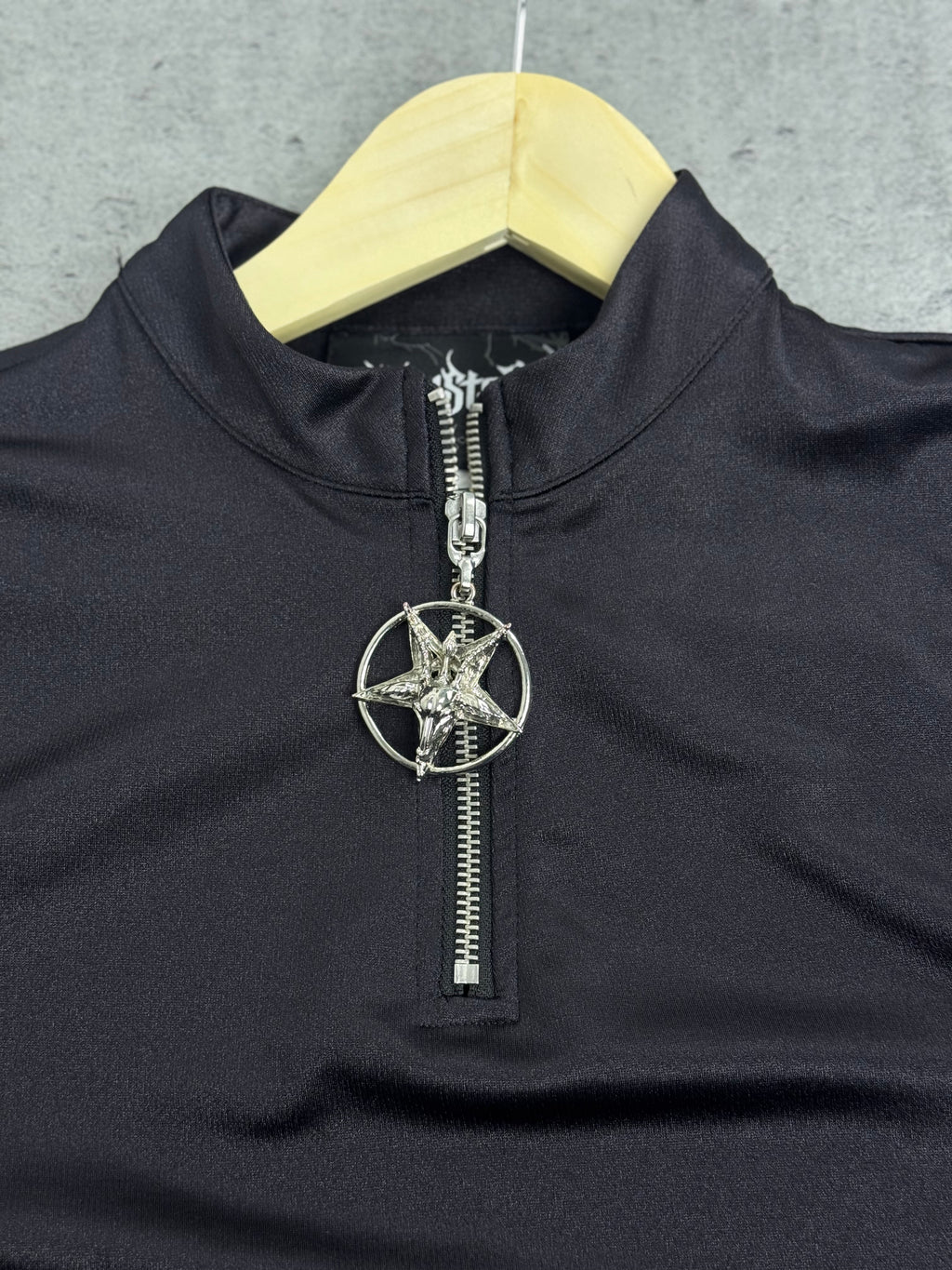 Killstar Goth Grunge Emo Punk Crop Top Czaszka Skull Długi Rękaw Y2K Alternative