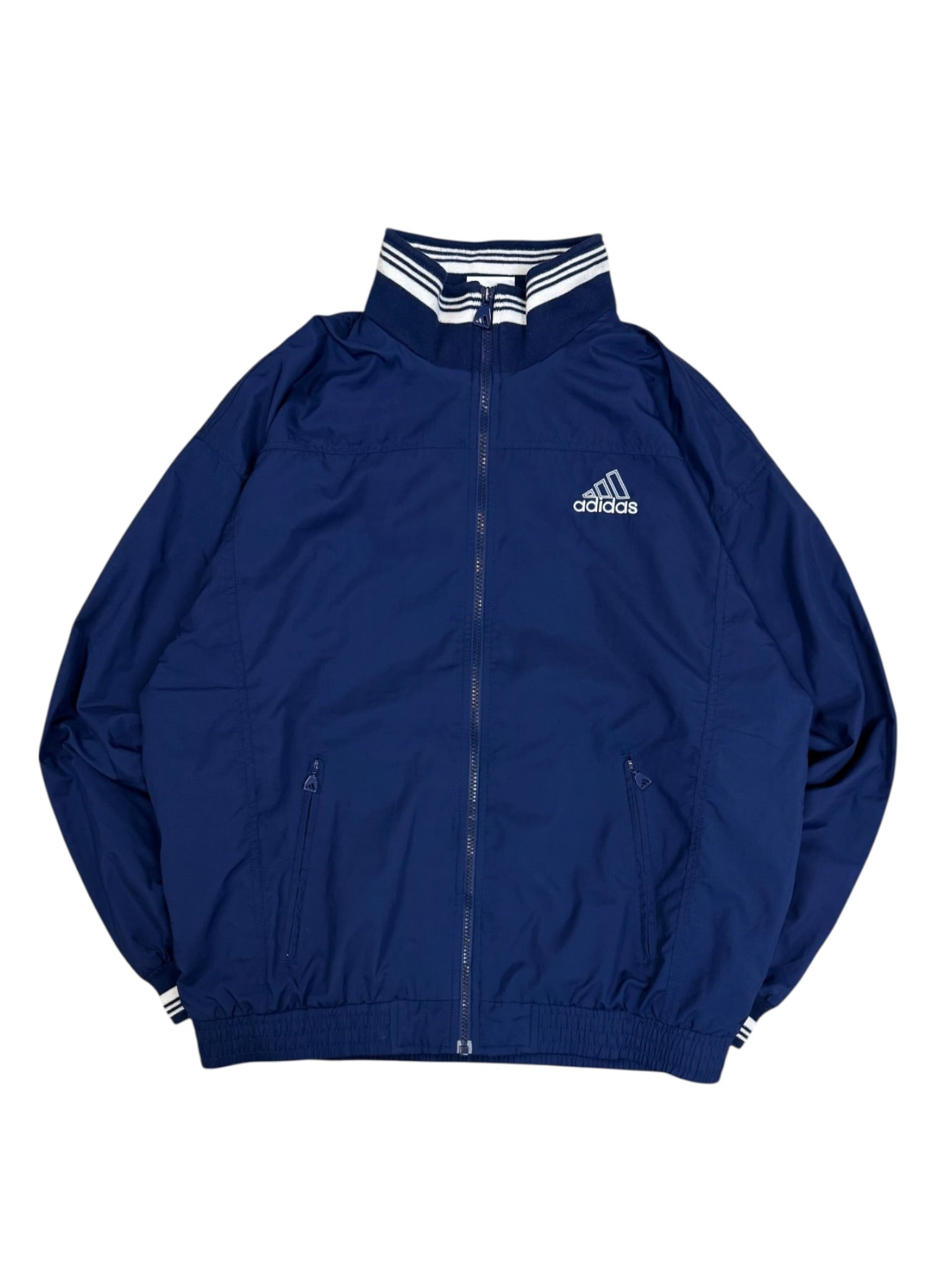 Vintage Adidas Windbreaker Navy Blue Size M