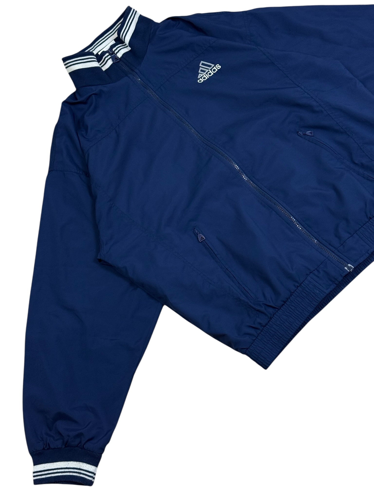 Vintage Adidas Windbreaker Navy Blue Size M